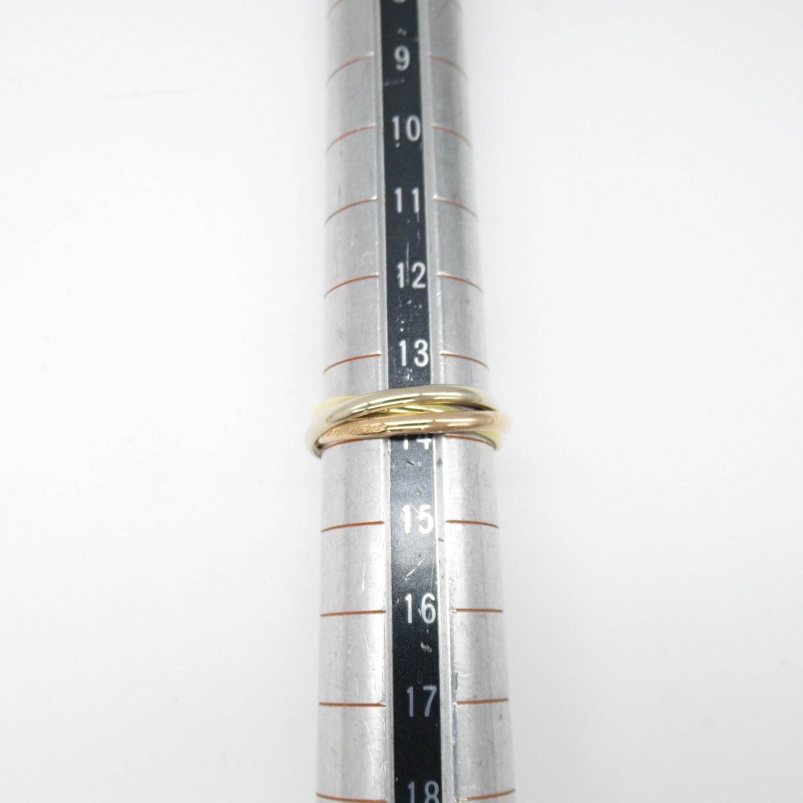CARTIER 【激減優惠】18K黃金/白金/玫瑰金Trinity Ring戒指Cartier#54/US#7.25