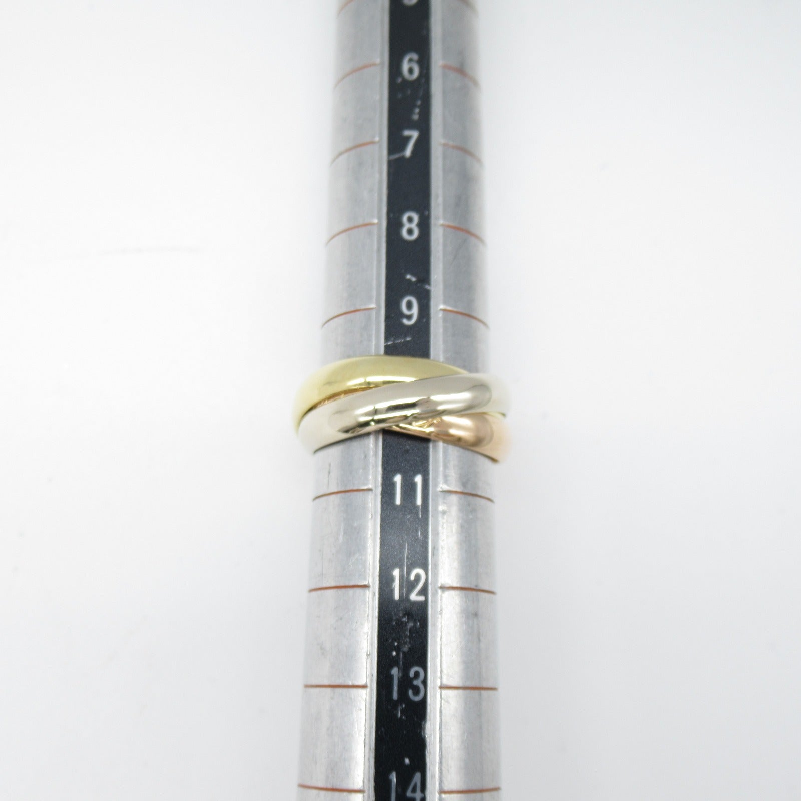 CARTIER 18K黃金/白金/玫瑰金Trinity Ring戒指Cartier#50/US#5.5
