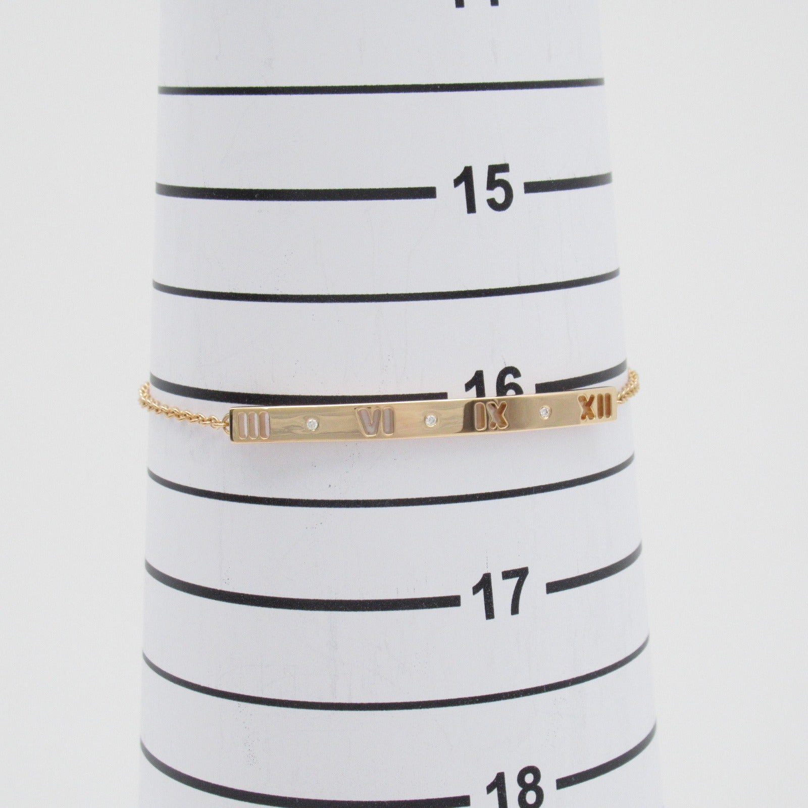 TIFFANY＆CO 18K玫瑰金Atlas Spear Diamond Bracelet手鏈