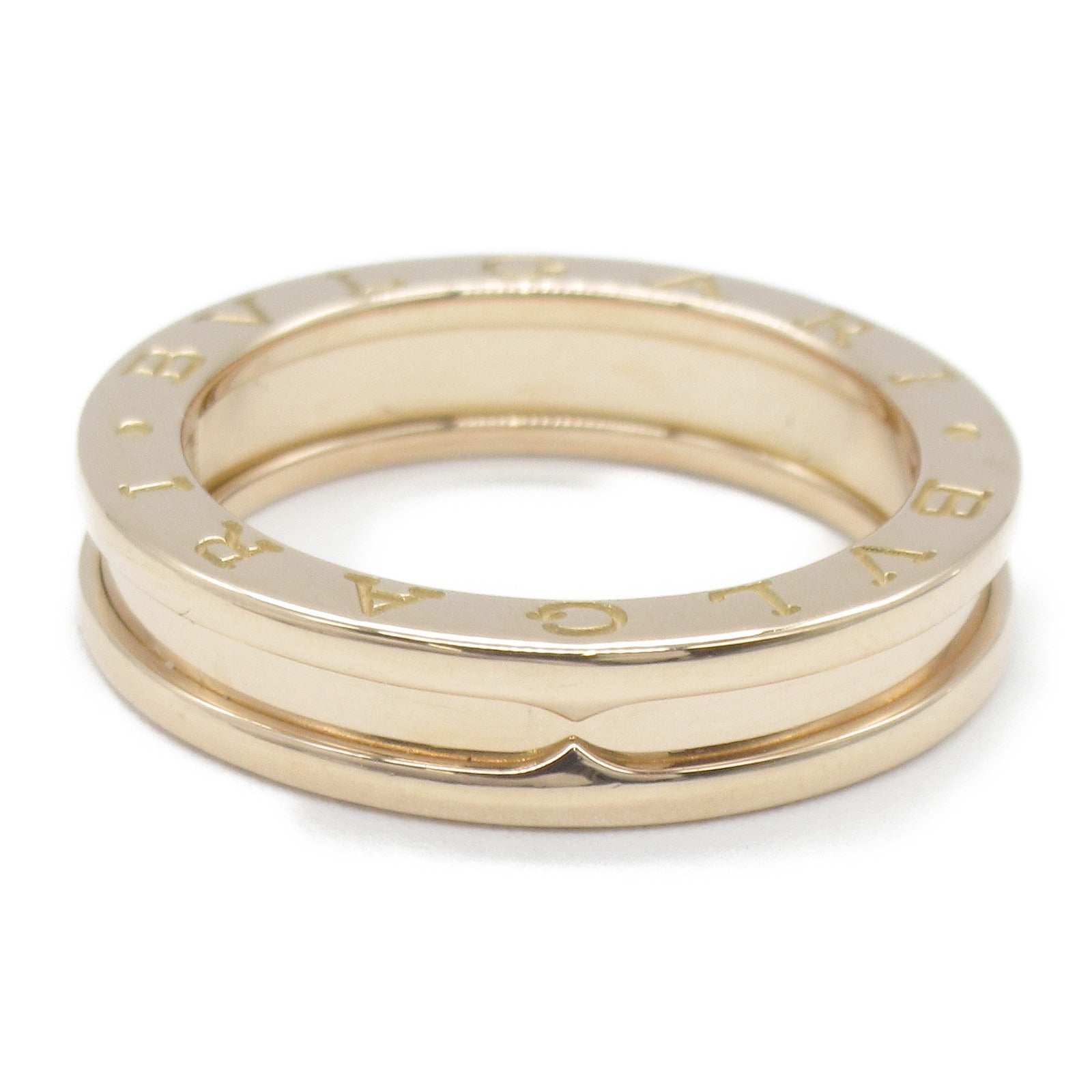 BVLGARI 18K玫瑰金B-zero1 1 Band Ring戒指Bvlgari#53/JP#13/US#6.5