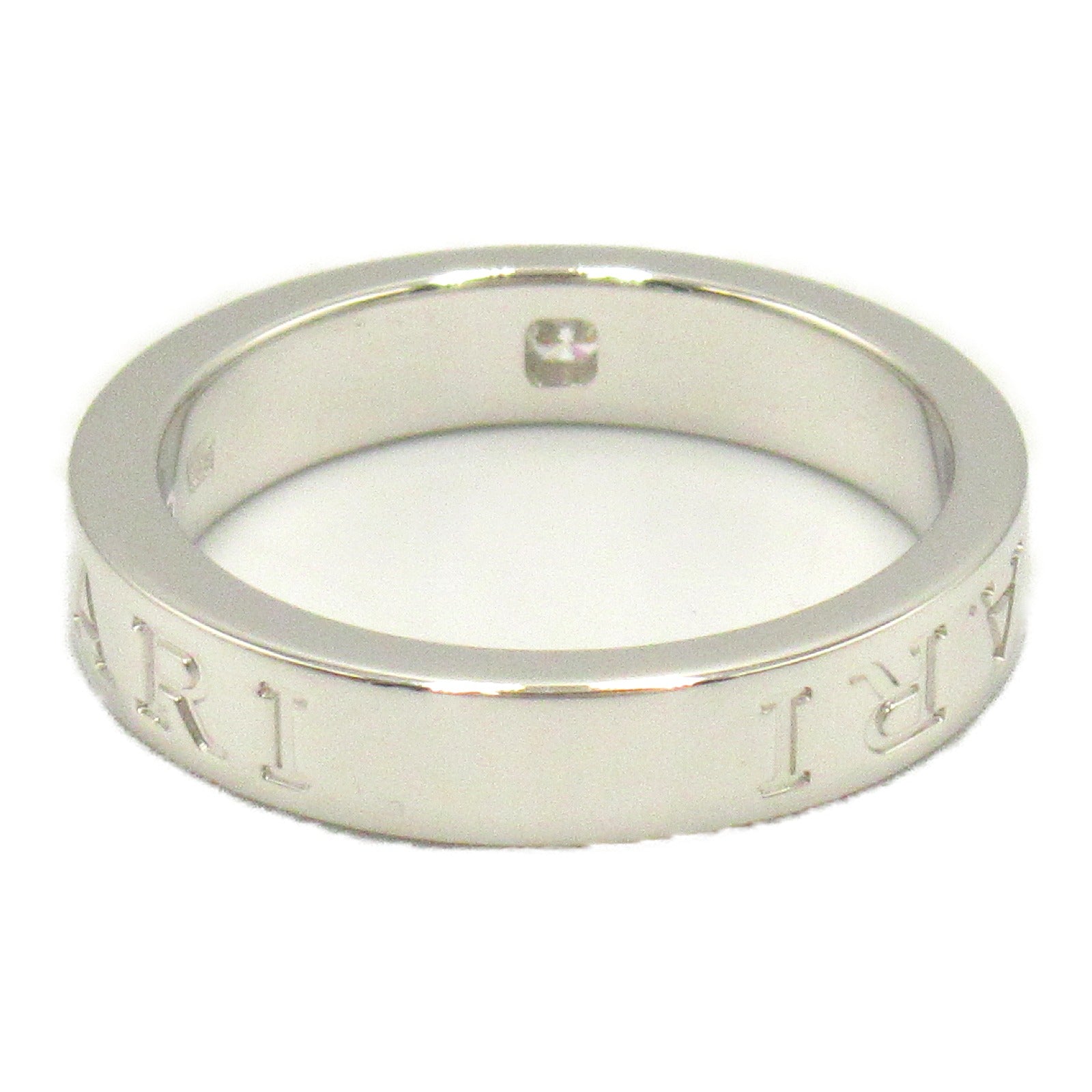 BVLGARI 【激減優惠】18K白金B-zero1 Double Logo 1p Diamond Ring鑽石戒指US#6.75