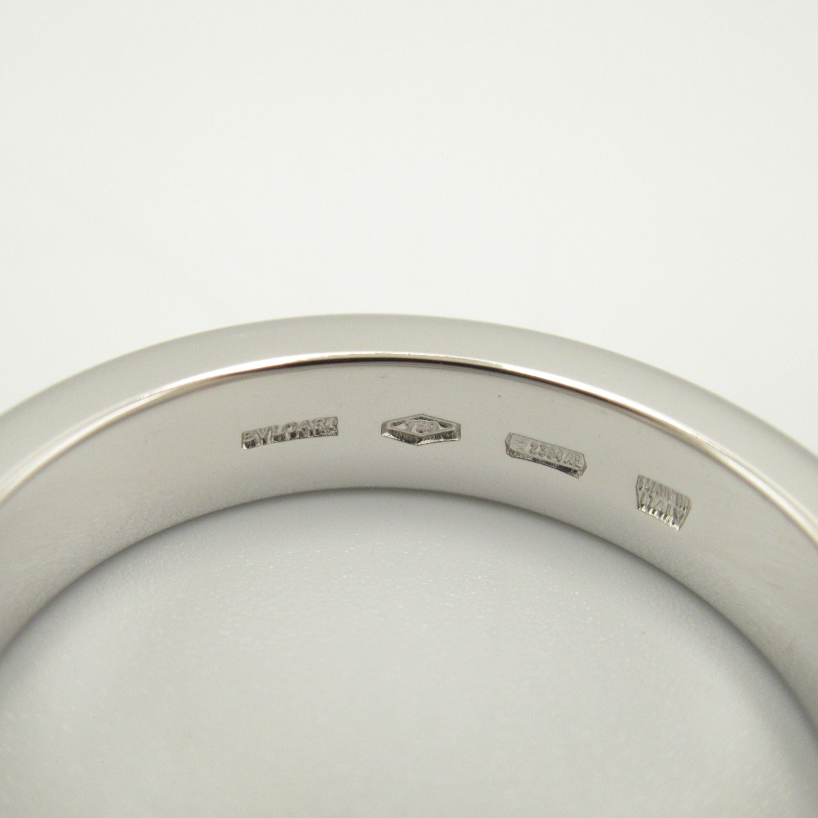 BVLGARI 【激減優惠】18K白金B-zero1 Double Logo 1p Diamond Ring鑽石戒指US#6.75