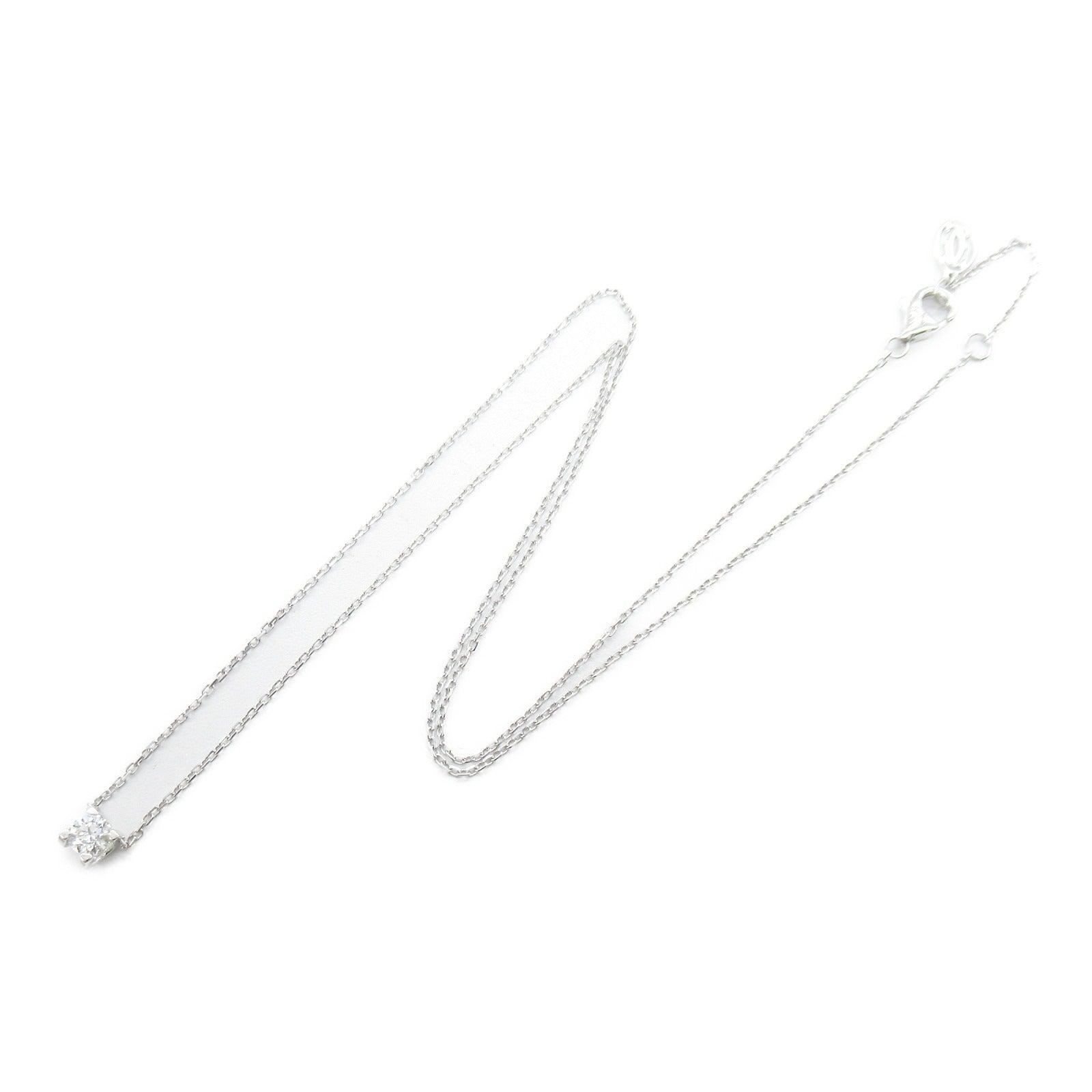 CARTIER 18K白金C De Diamond Necklace鑽石項鍊