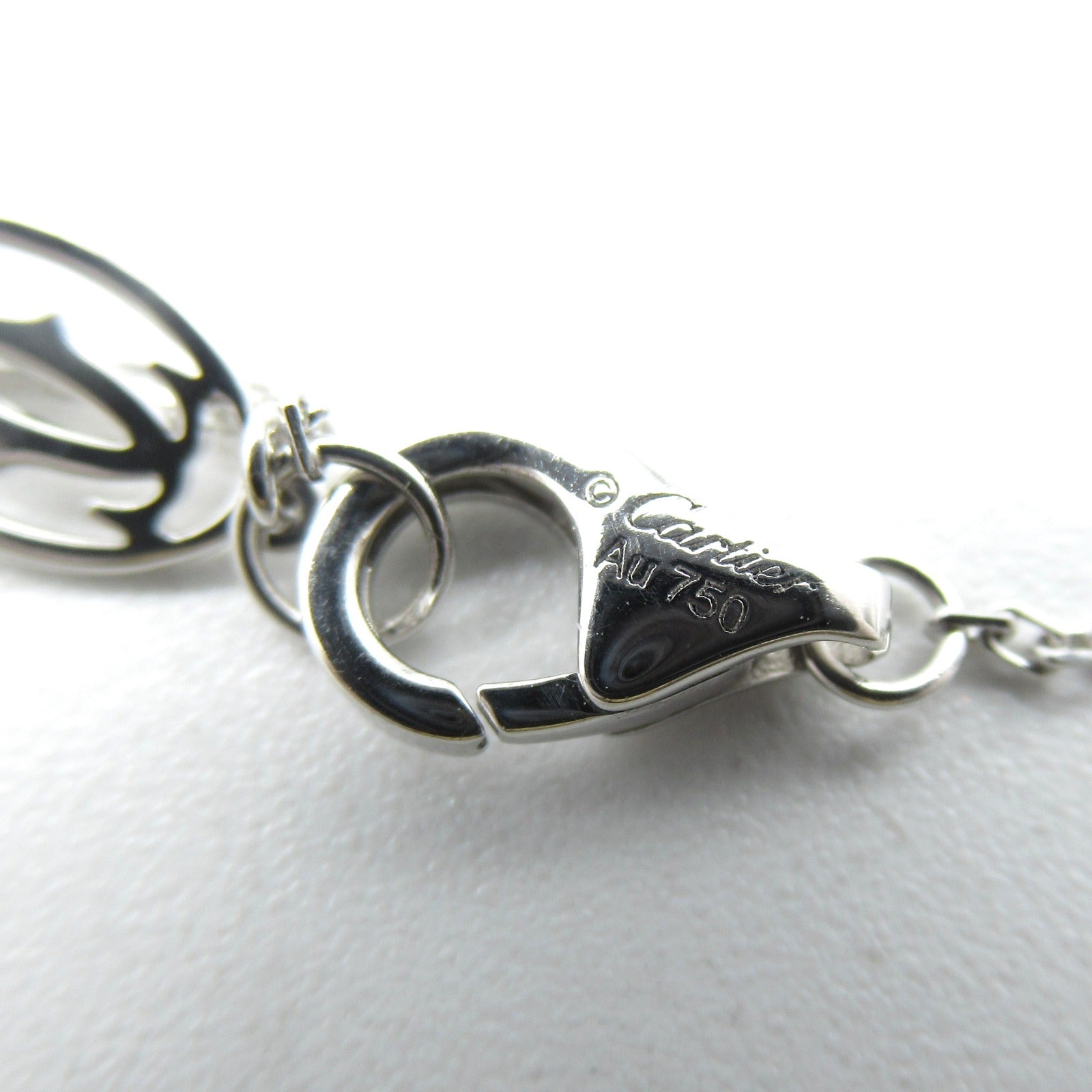 CARTIER 18K白金C De Diamond Necklace鑽石項鍊