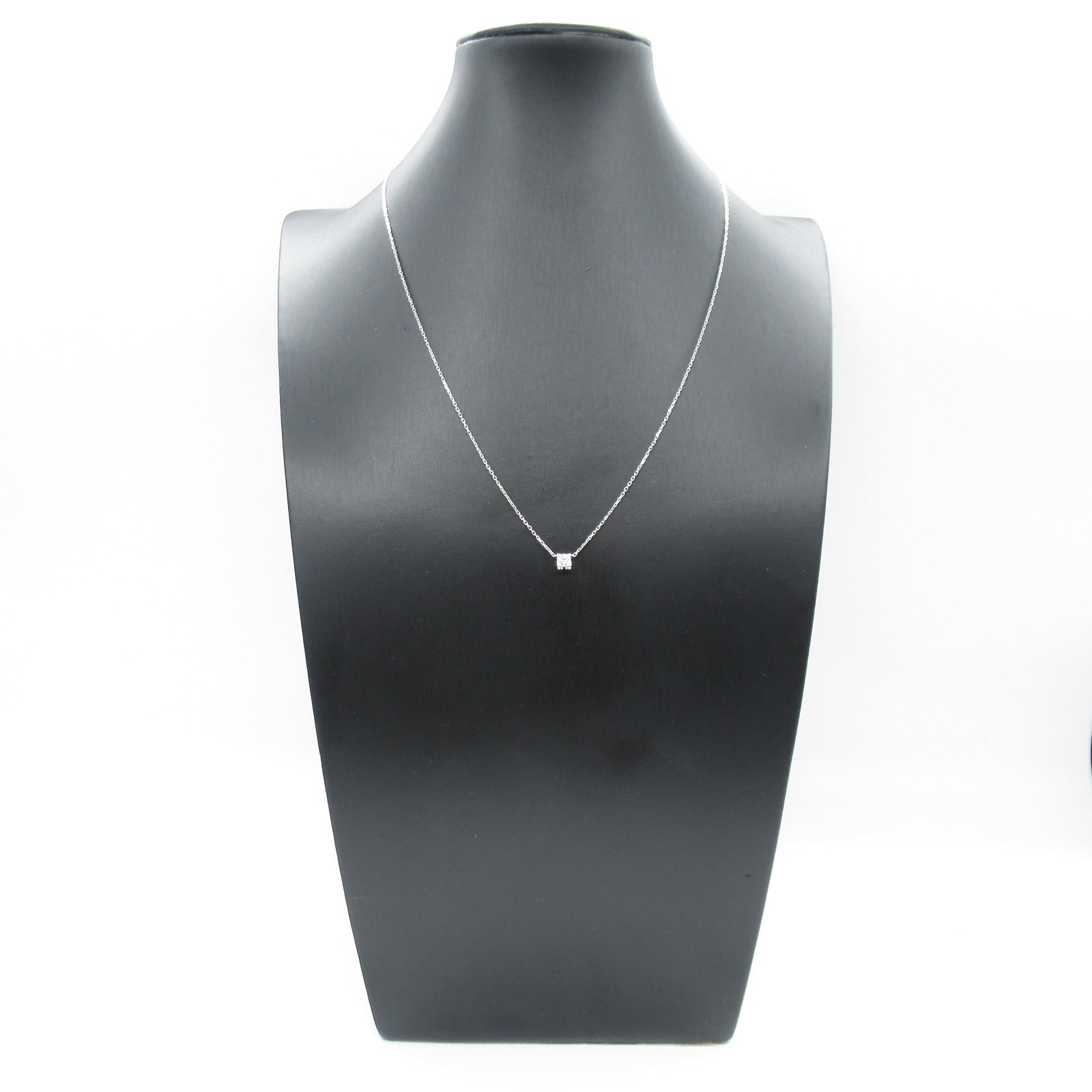 CARTIER 18K白金C De Diamond Necklace鑽石項鍊