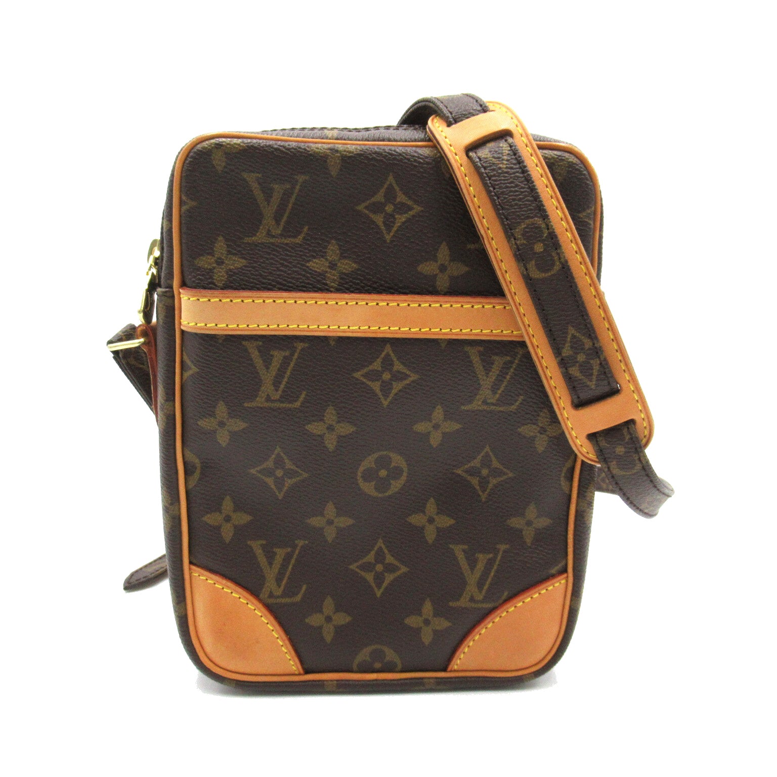 LOUIS VUITTON Monogram Danube金扣肩背袋啡色