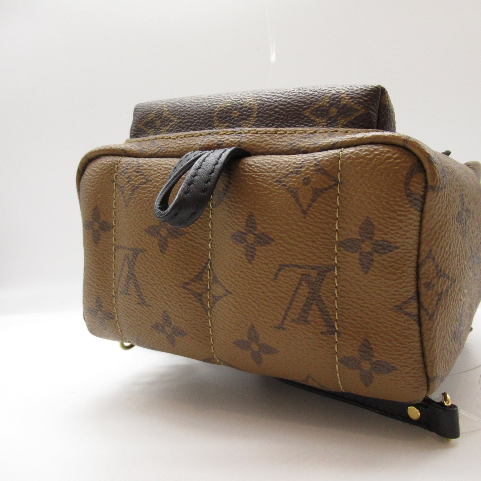 LOUIS VUITTON Monogram Reverse Palm Springs Mini金扣背包啡色