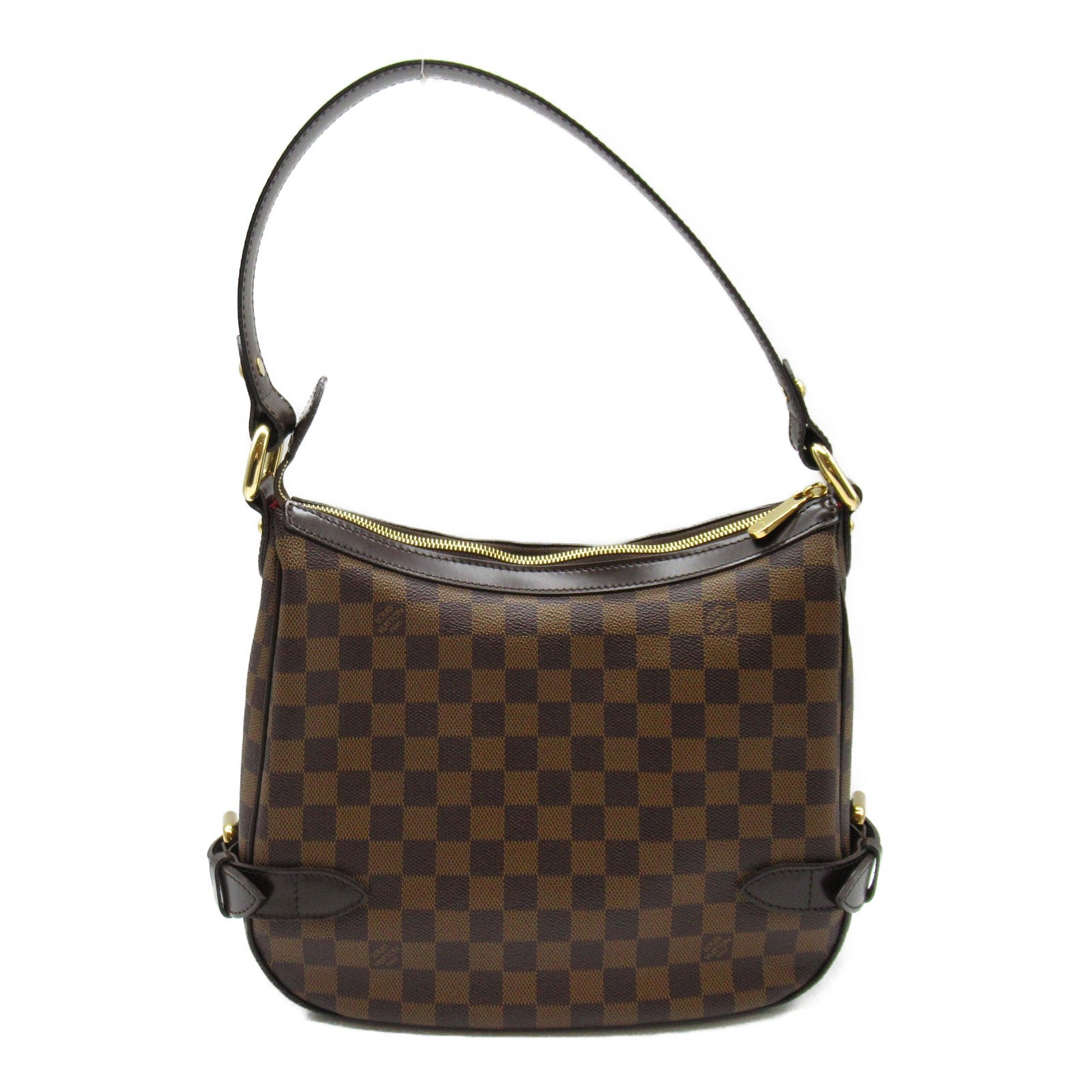 LOUIS VUITTON Damier Highbury金扣肩背袋啡色