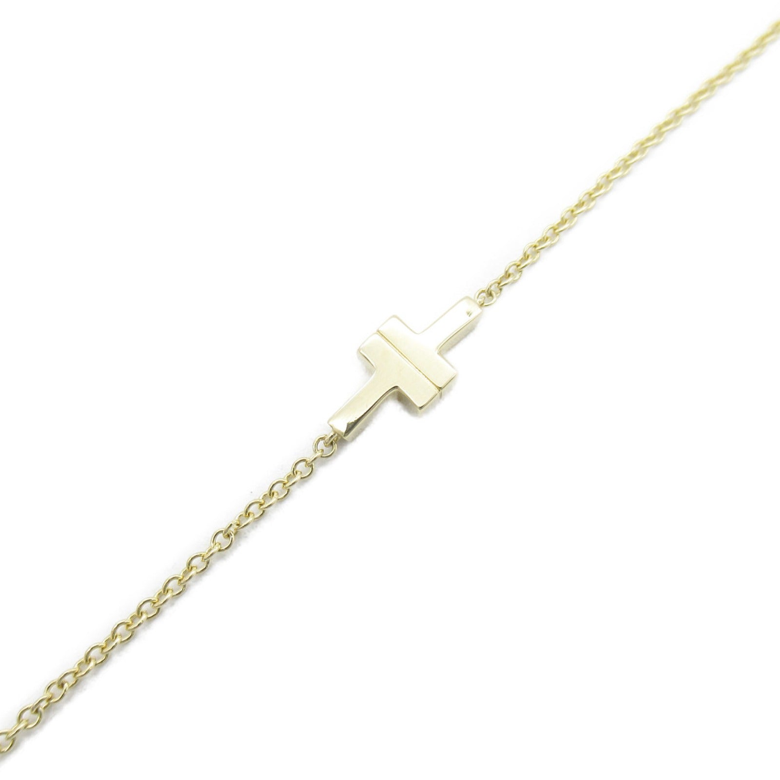 TIFFANY＆CO 18K黃金T Two Bracelet手鏈