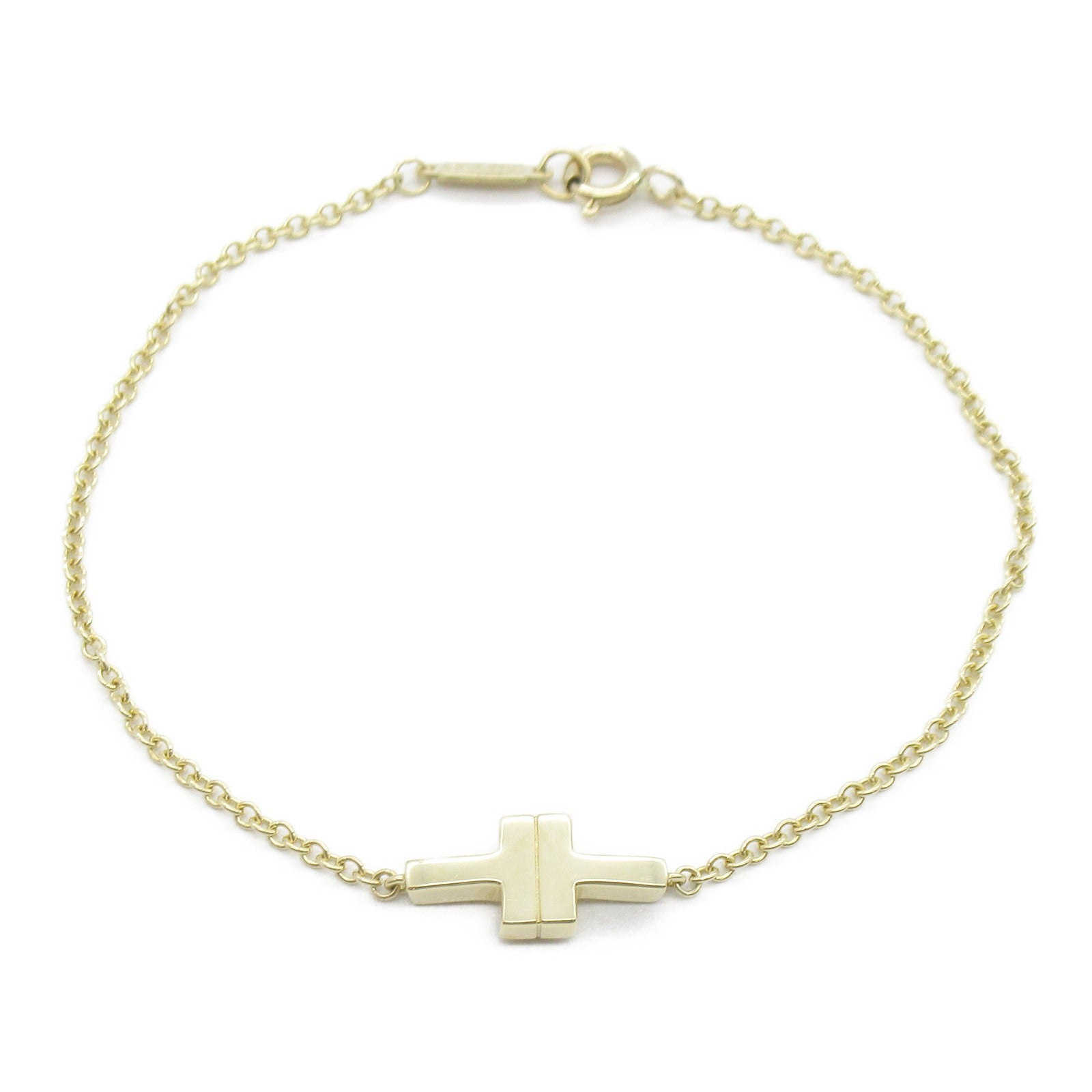 TIFFANY＆CO 18K黃金T Two Bracelet手鏈