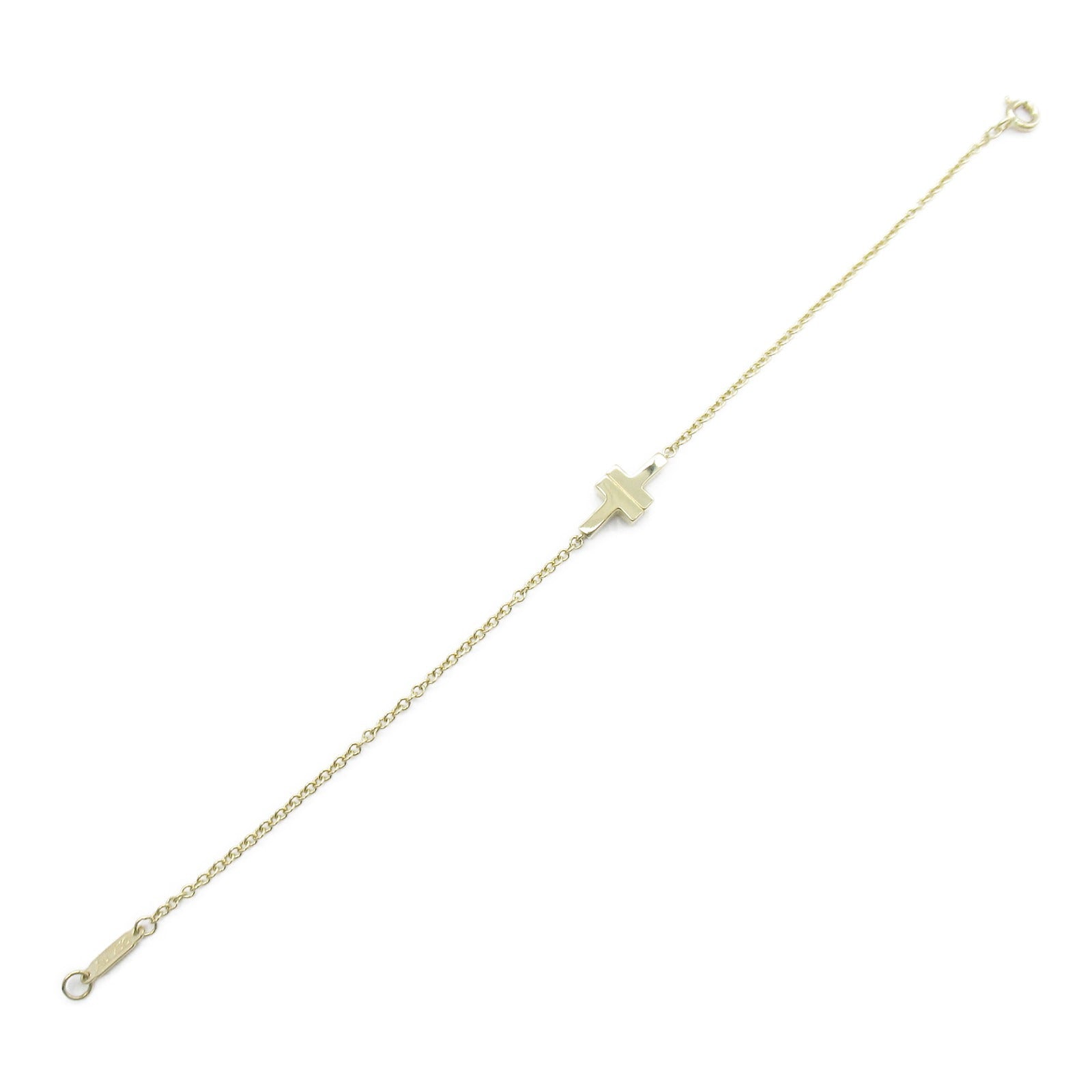 TIFFANY＆CO 18K黃金T Two Bracelet手鏈