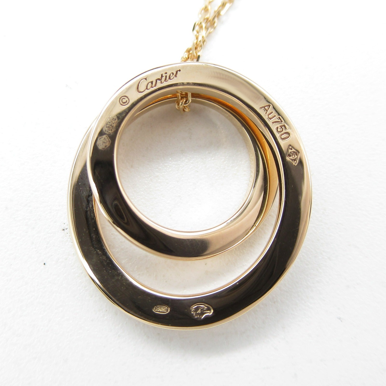 CARTIER 18K玫瑰金Etincelle de Diamond Necklace鑽石項鍊