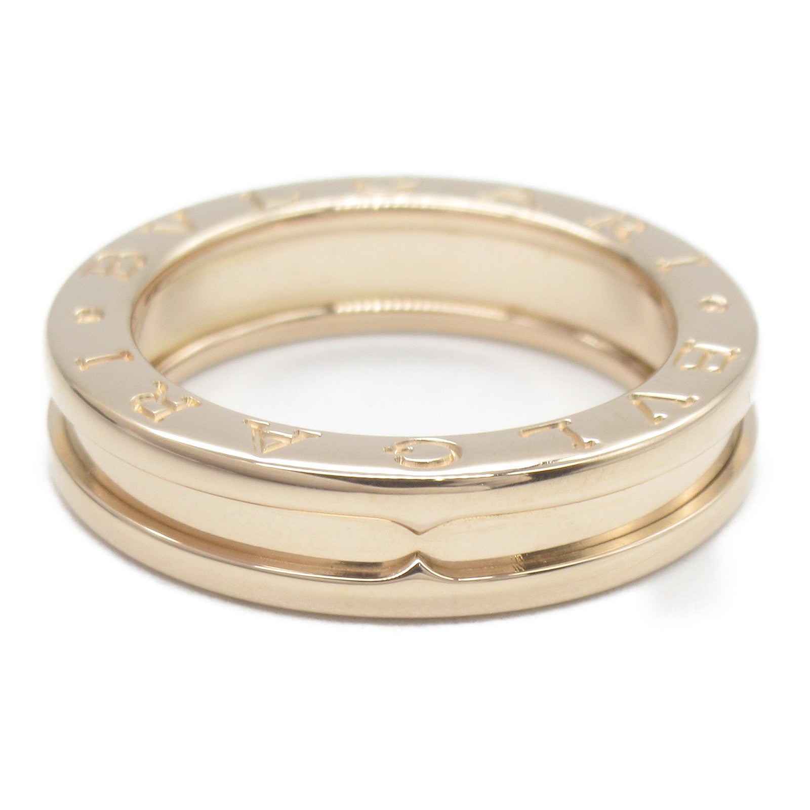 BVLGARI 18K玫瑰金B-zero1 1 Band戒指Bvlgari#51/US#5.5