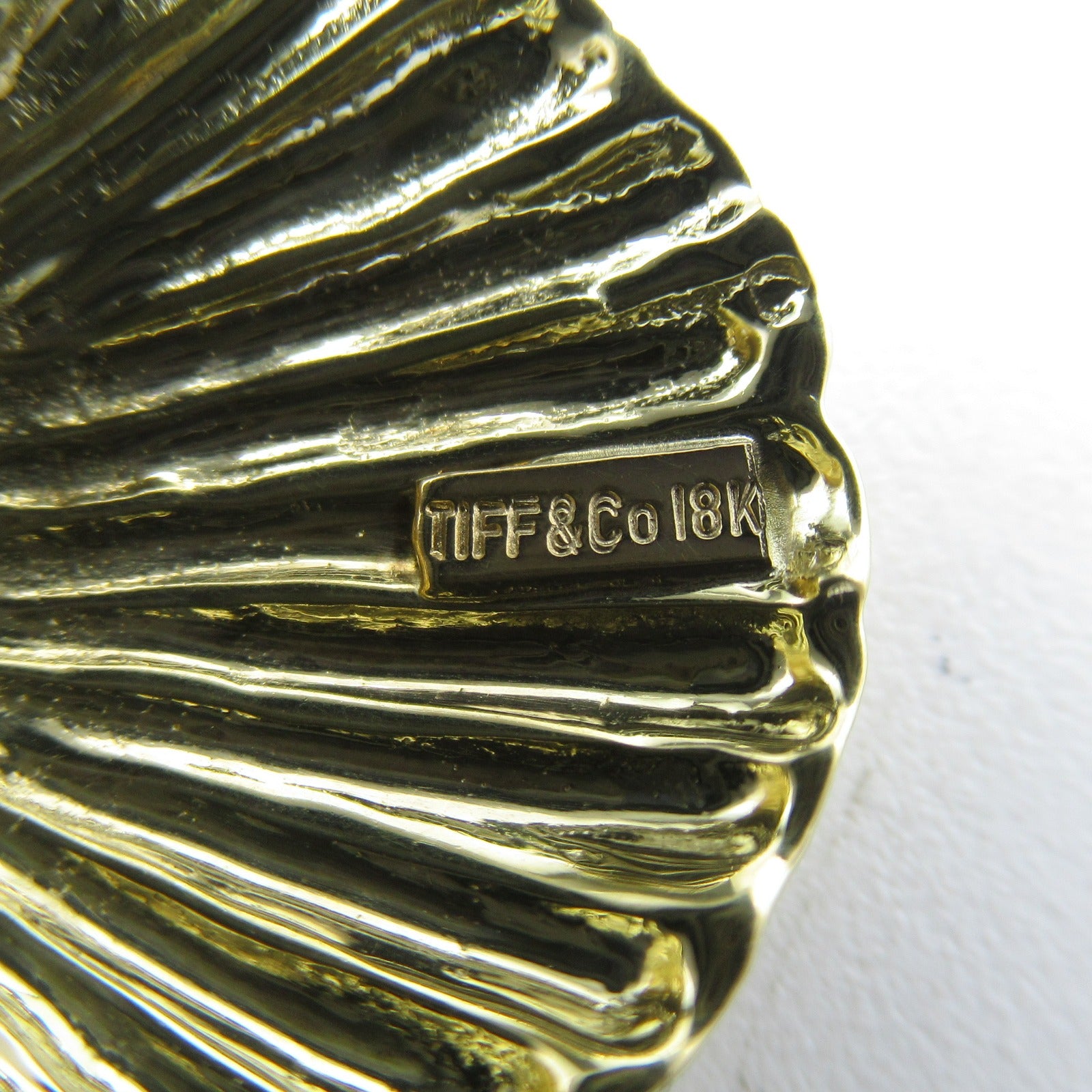 TIFFANY＆CO 18K黃金1P Diamond Seashell Necklace鑽石項鍊