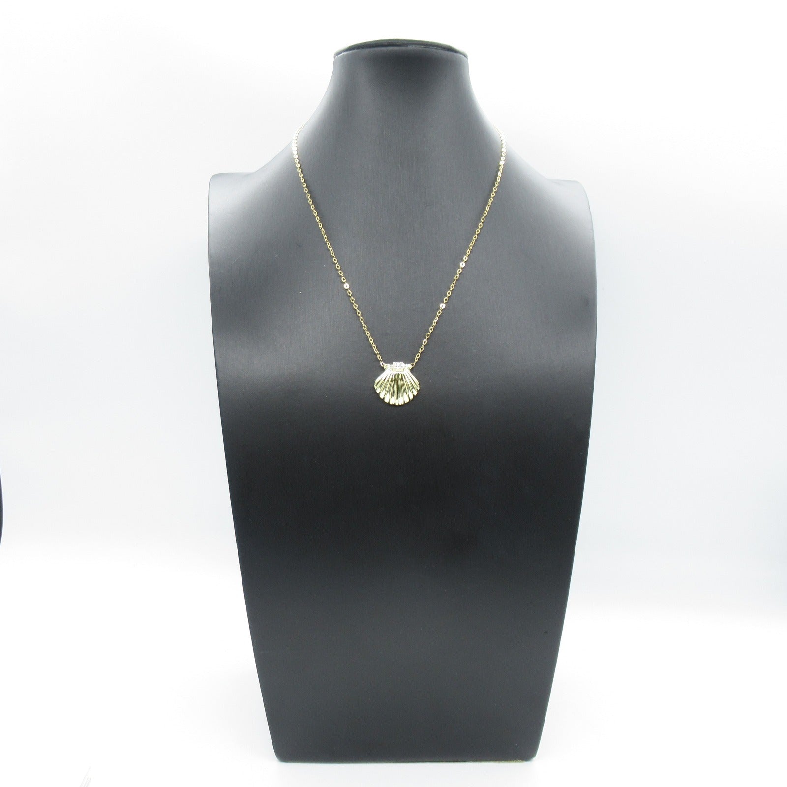 TIFFANY＆CO 18K黃金1P Diamond Seashell Necklace鑽石項鍊