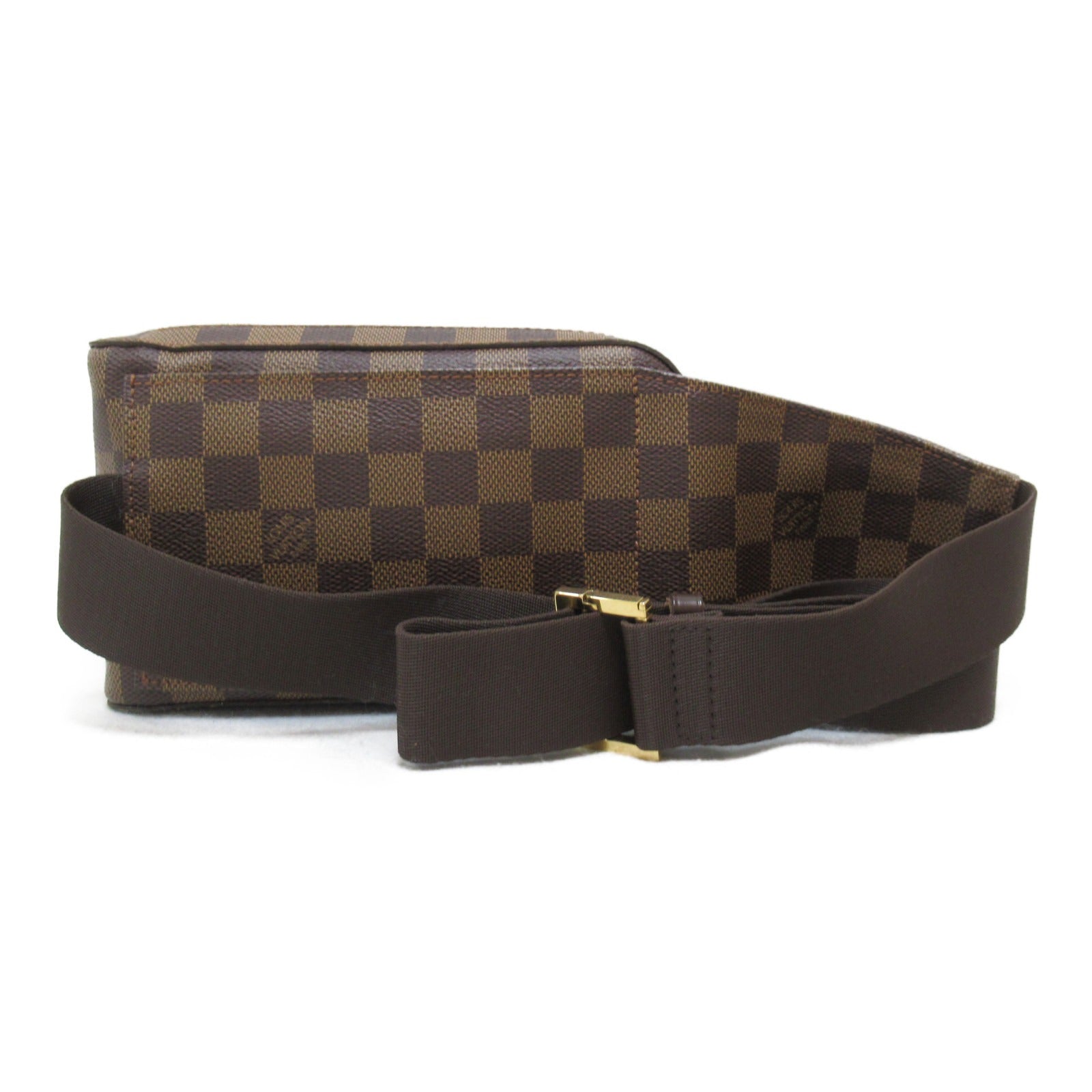 LOUIS VUITTON Damier Geronimos金扣腰包啡色