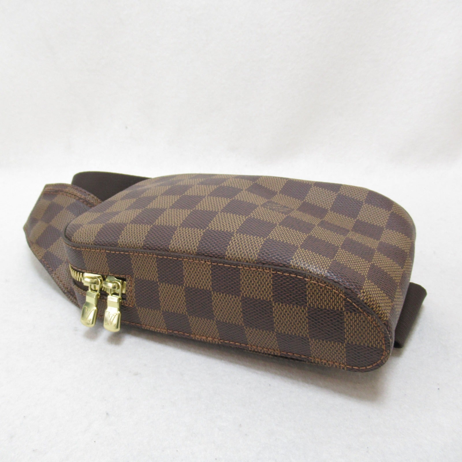 LOUIS VUITTON Damier Geronimos金扣腰包啡色