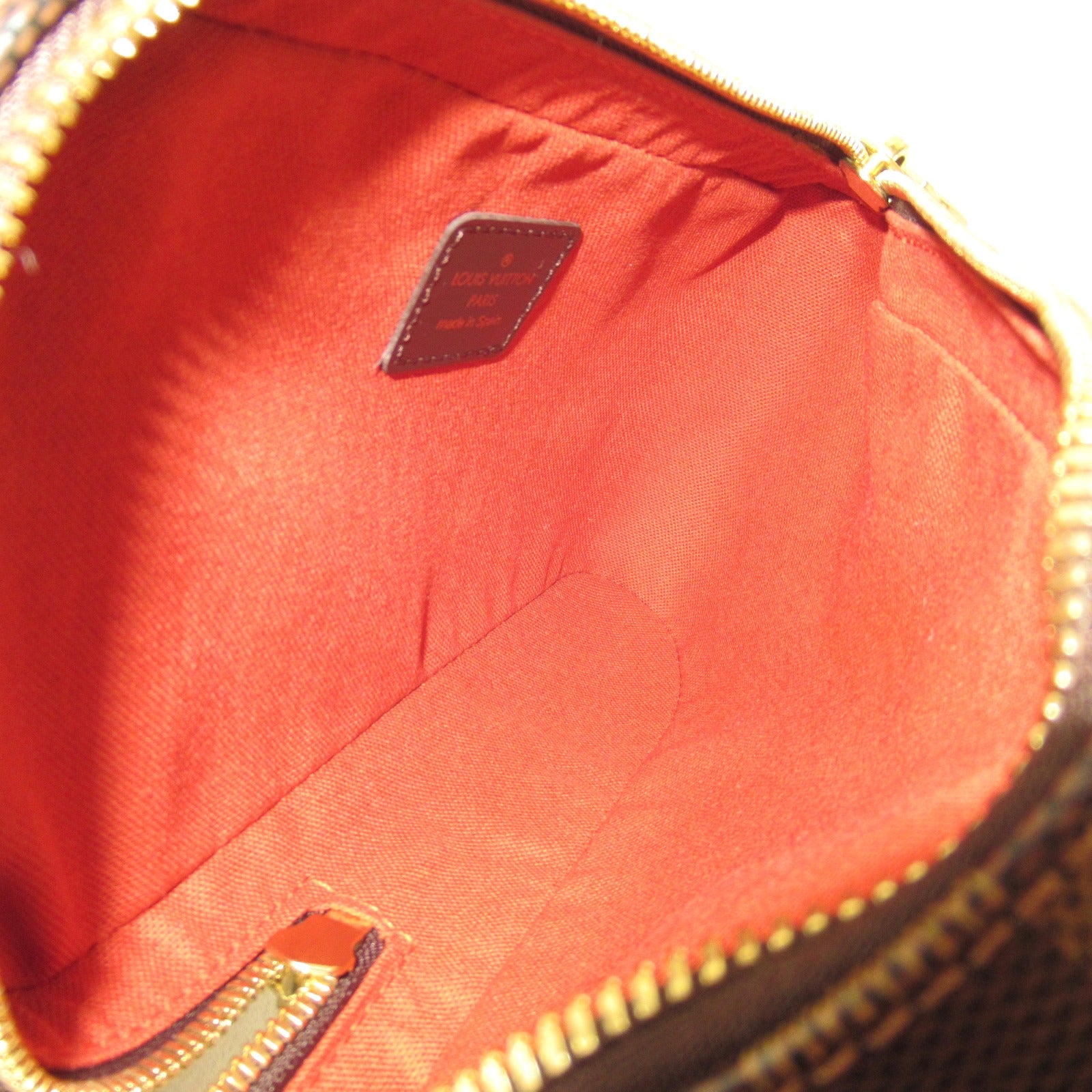 LOUIS VUITTON Damier Geronimos金扣腰包啡色