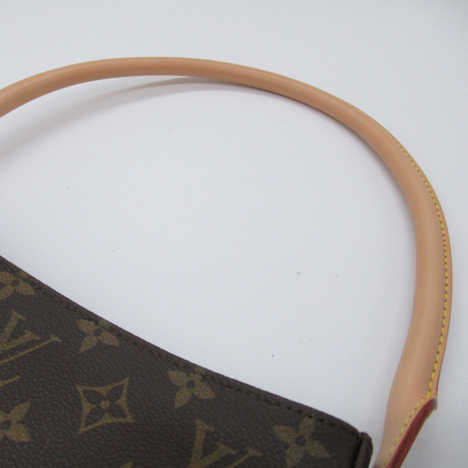 LOUIS VUITTON Monogram Looping MM金扣肩背袋啡色