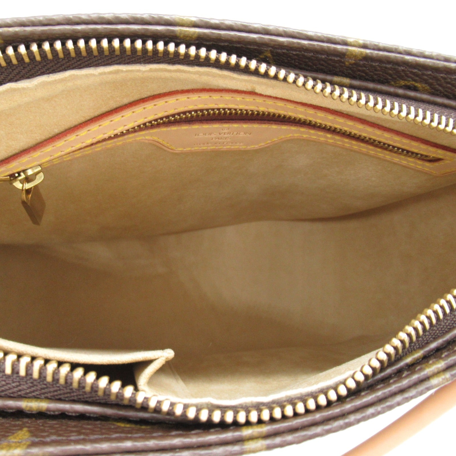 LOUIS VUITTON Monogram Looping MM金扣肩背袋啡色