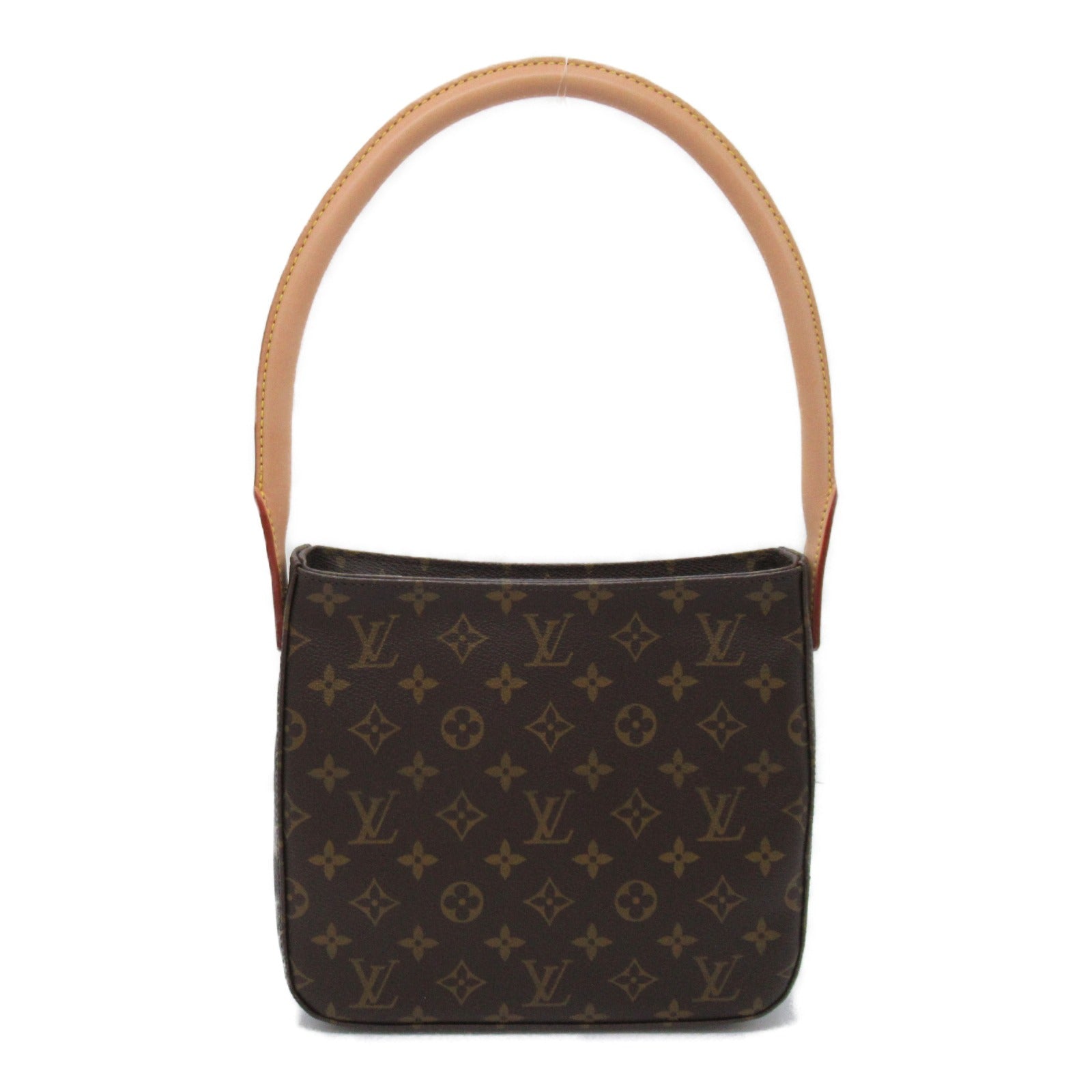 LOUIS VUITTON Monogram Looping MM金扣肩背袋啡色
