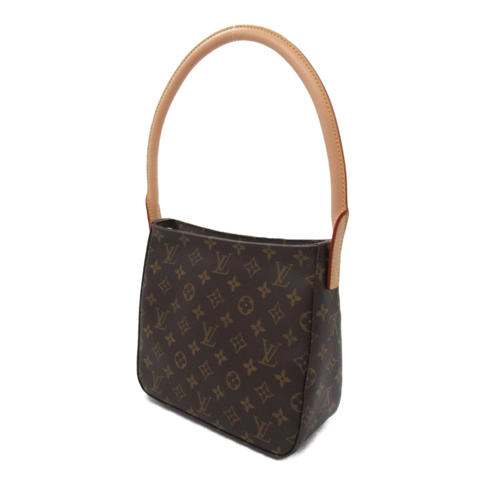 LOUIS VUITTON Monogram Looping MM金扣肩背袋啡色