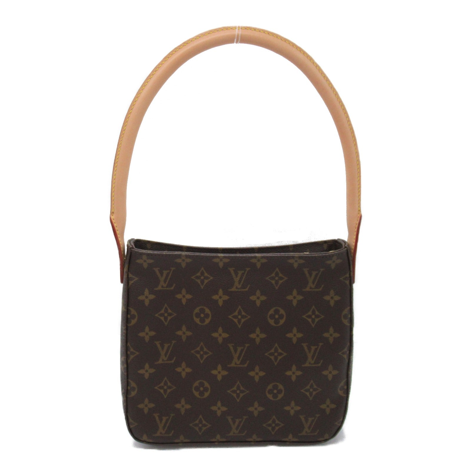 LOUIS VUITTON Monogram Looping MM金扣肩背袋啡色