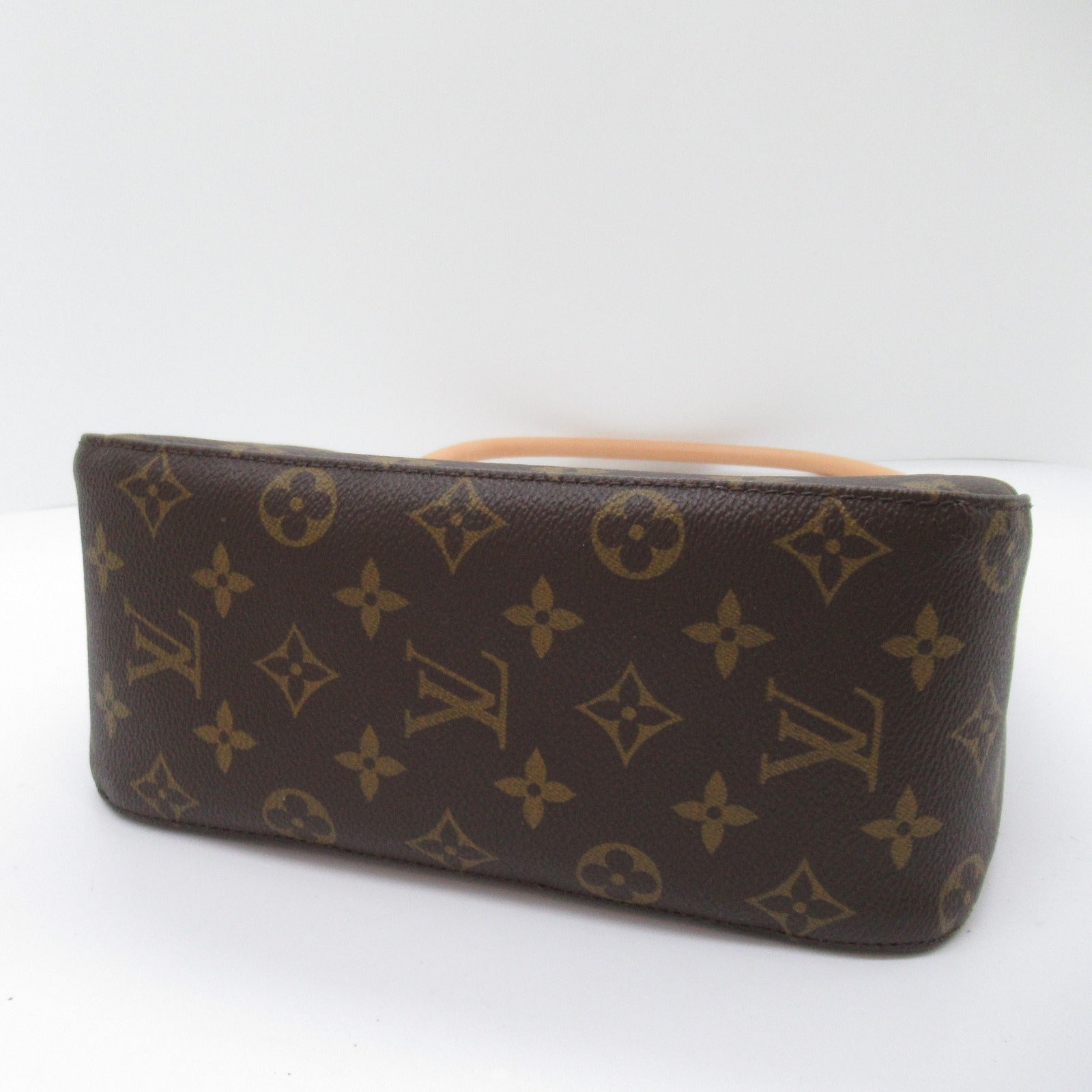 LOUIS VUITTON Monogram Looping MM金扣肩背袋啡色
