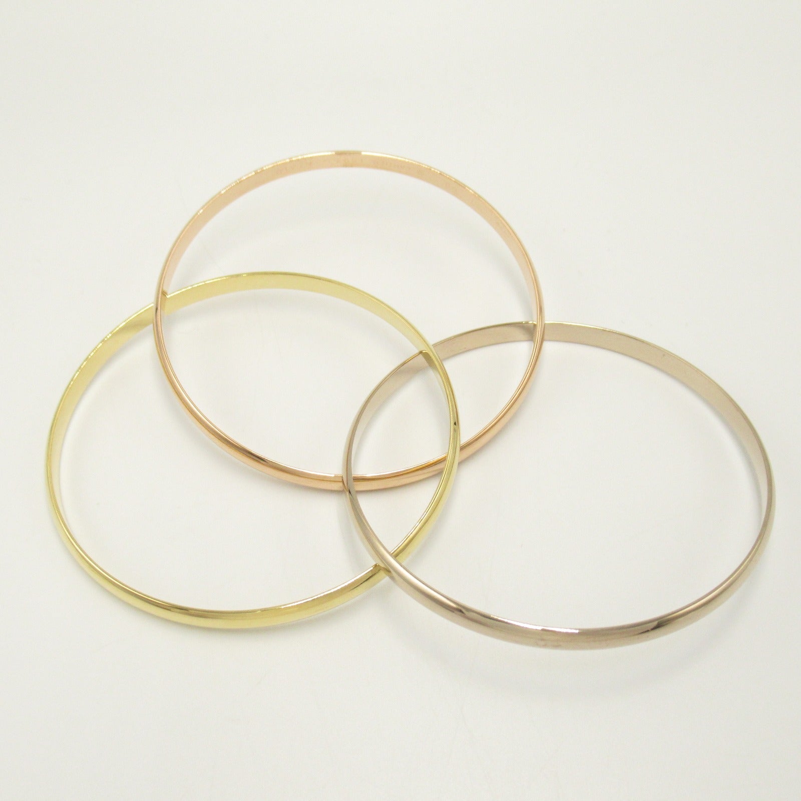 CARTIER 【激減優惠】18K黃金/白金/玫瑰金Trinity Bracelet手鐲