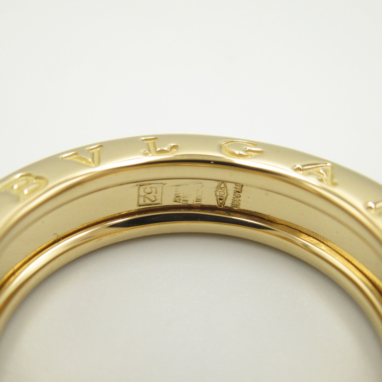 BVLGARI 18K黃金B-zero1 1 Band Ring戒指Bvlgari#52/US#6