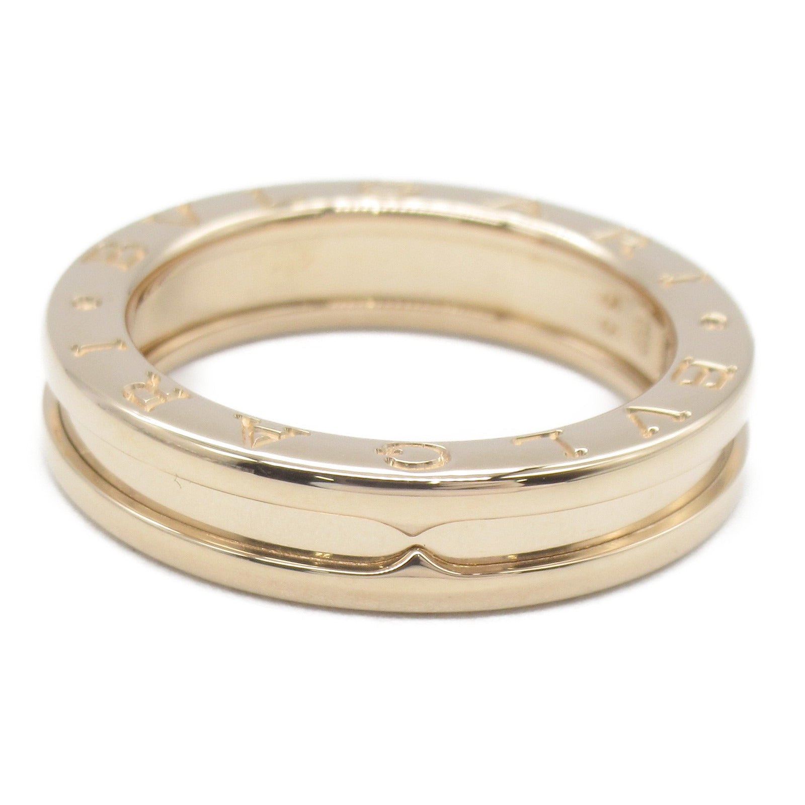 BVLGARI 18K玫瑰金B-zero1 1 Band Ring戒指Bvlgari#53/US#6.25