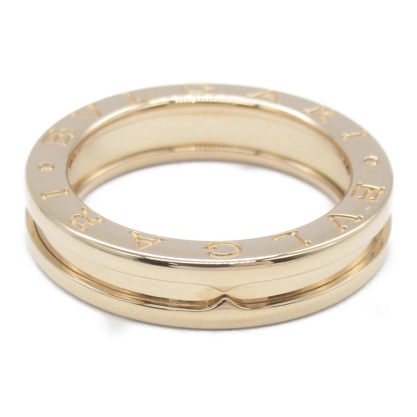 BVLGARI 18K玫瑰金B-zero1 1 Band Ring戒指Bvlgari#53/US#6.25