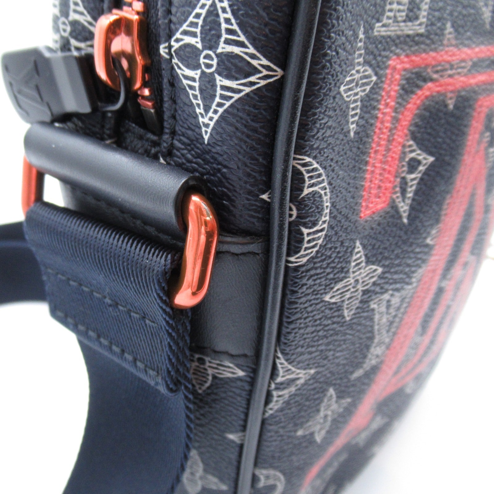 LOUIS VUITTON Monogram Upside Down Danube PM肩背袋藍色