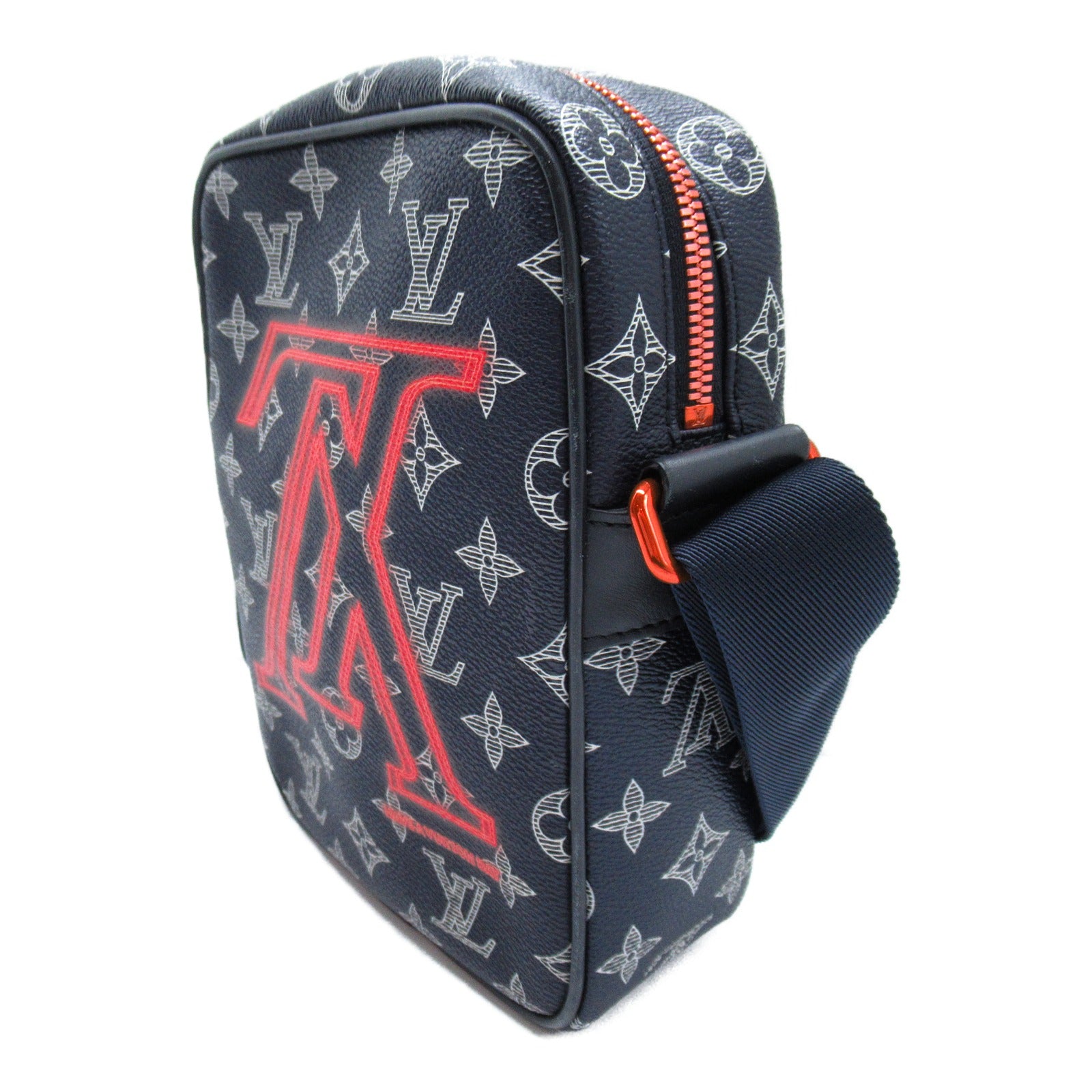 LOUIS VUITTON Monogram Upside Down Danube PM肩背袋藍色