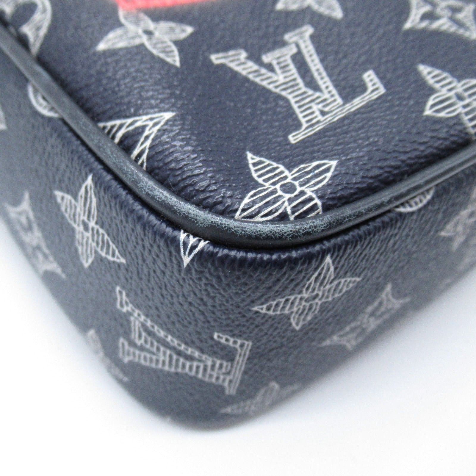 LOUIS VUITTON Monogram Upside Down Danube PM肩背袋藍色
