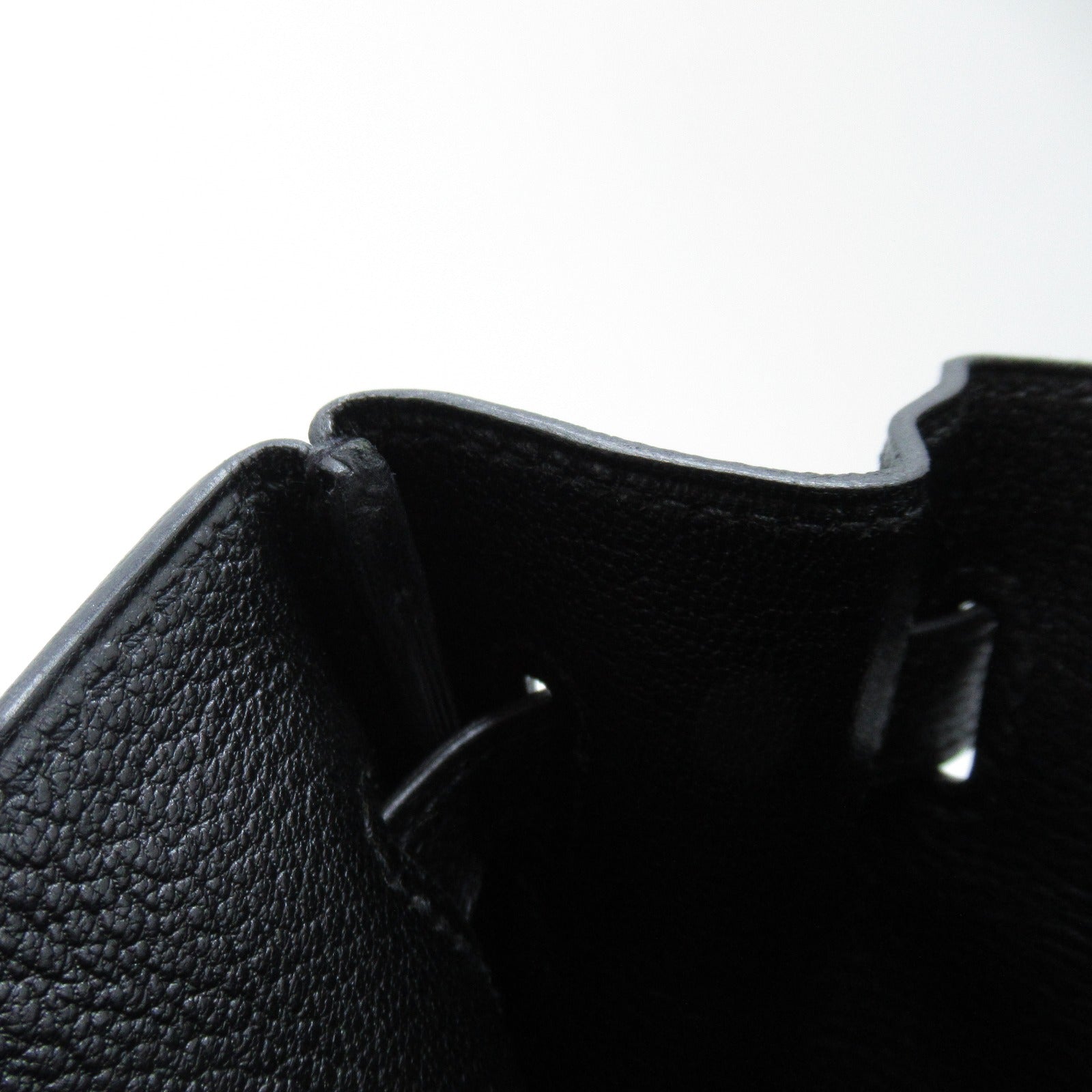 HERMES Togo皮革Birkin 30銀扣手挽袋Noir/黑色