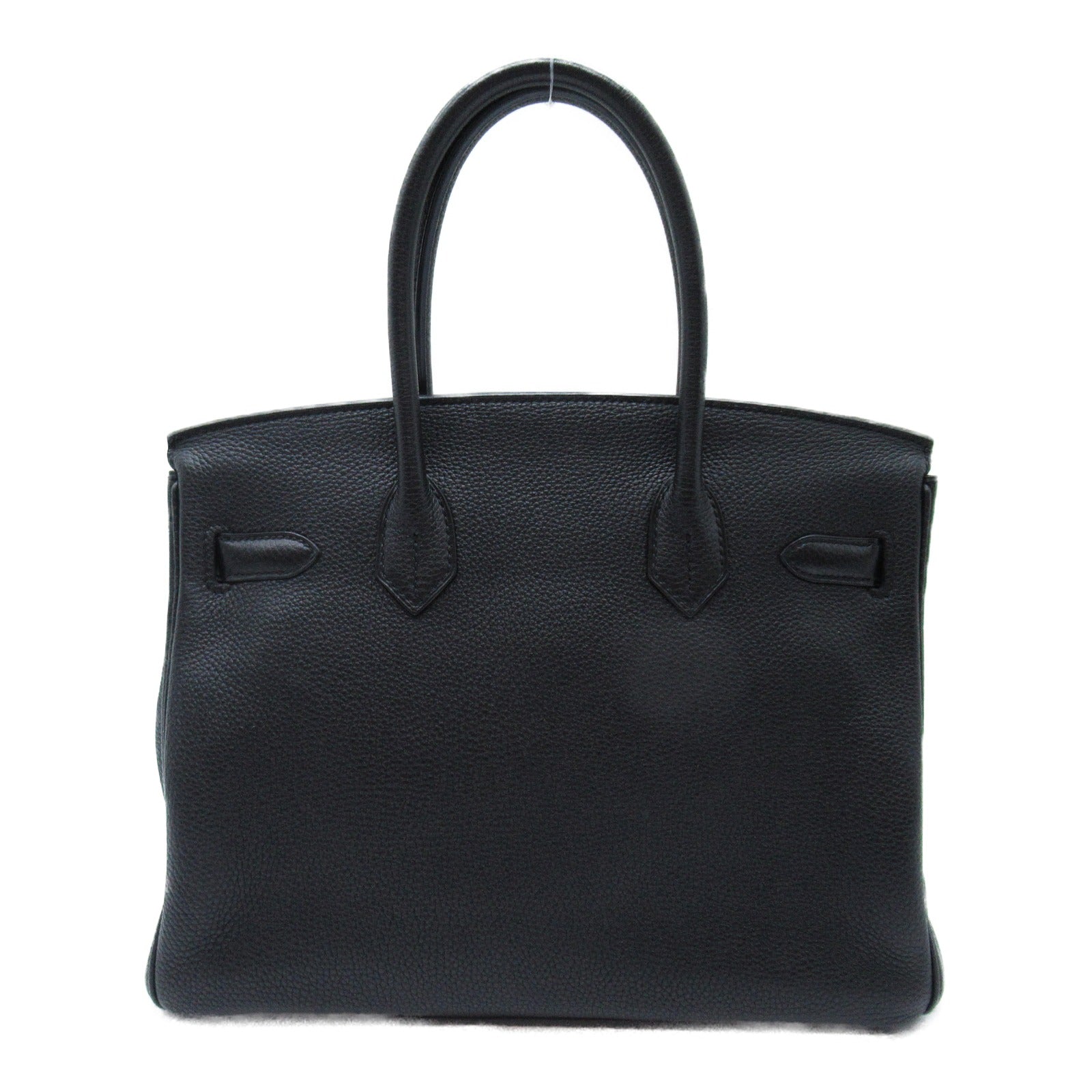 HERMES Togo皮革Birkin 30銀扣手挽袋Noir/黑色