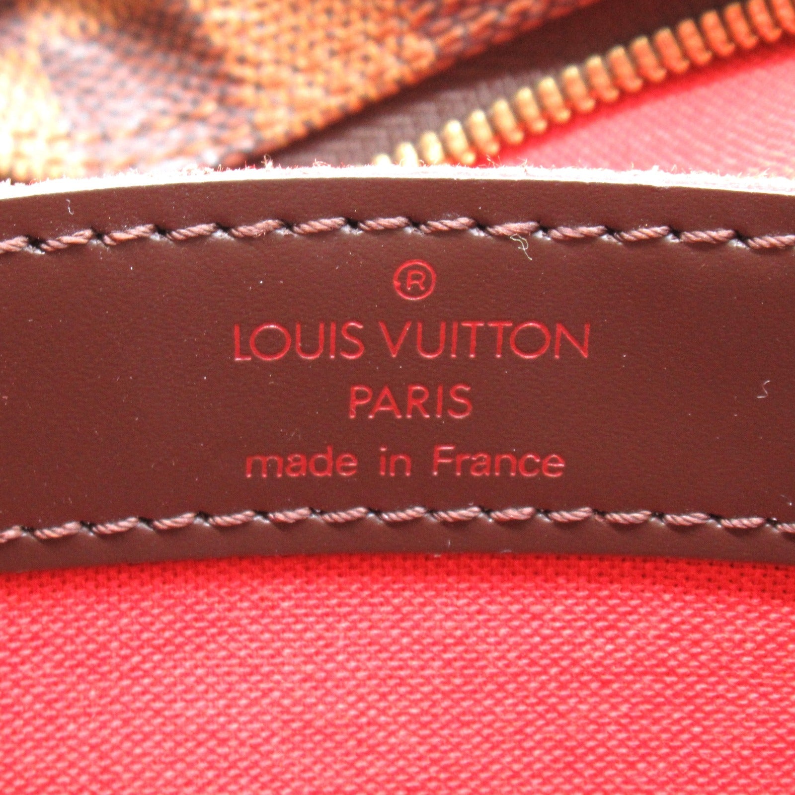 LOUIS VUITTON Damier Naviglio金扣肩背袋啡色