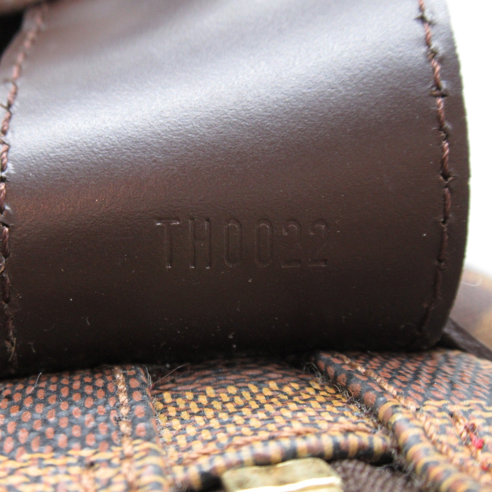 LOUIS VUITTON Damier Naviglio金扣肩背袋啡色