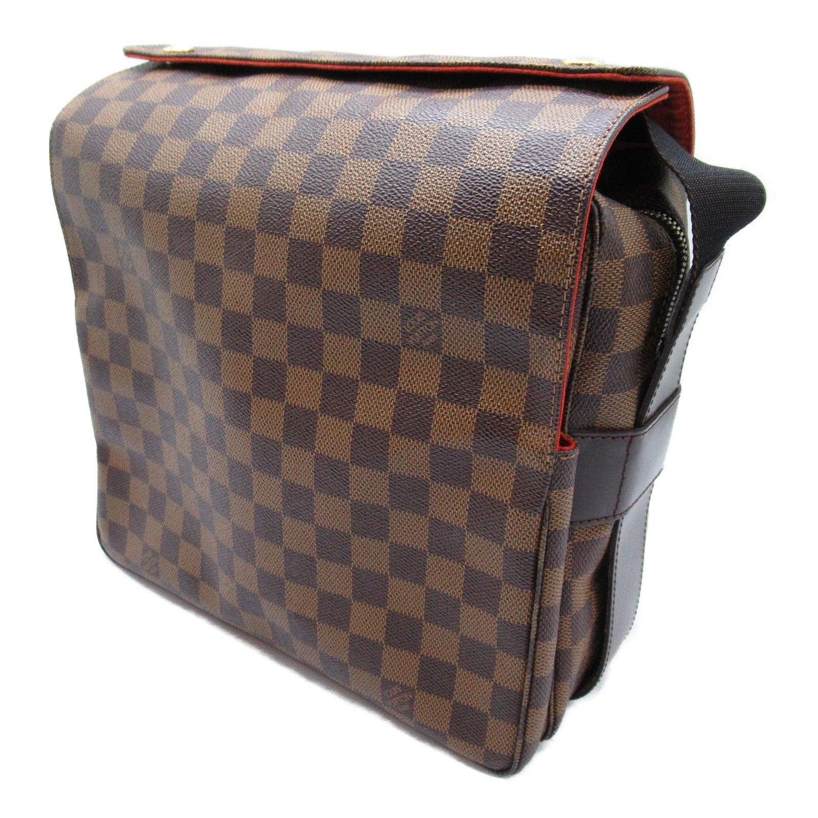 LOUIS VUITTON Damier Naviglio金扣肩背袋啡色