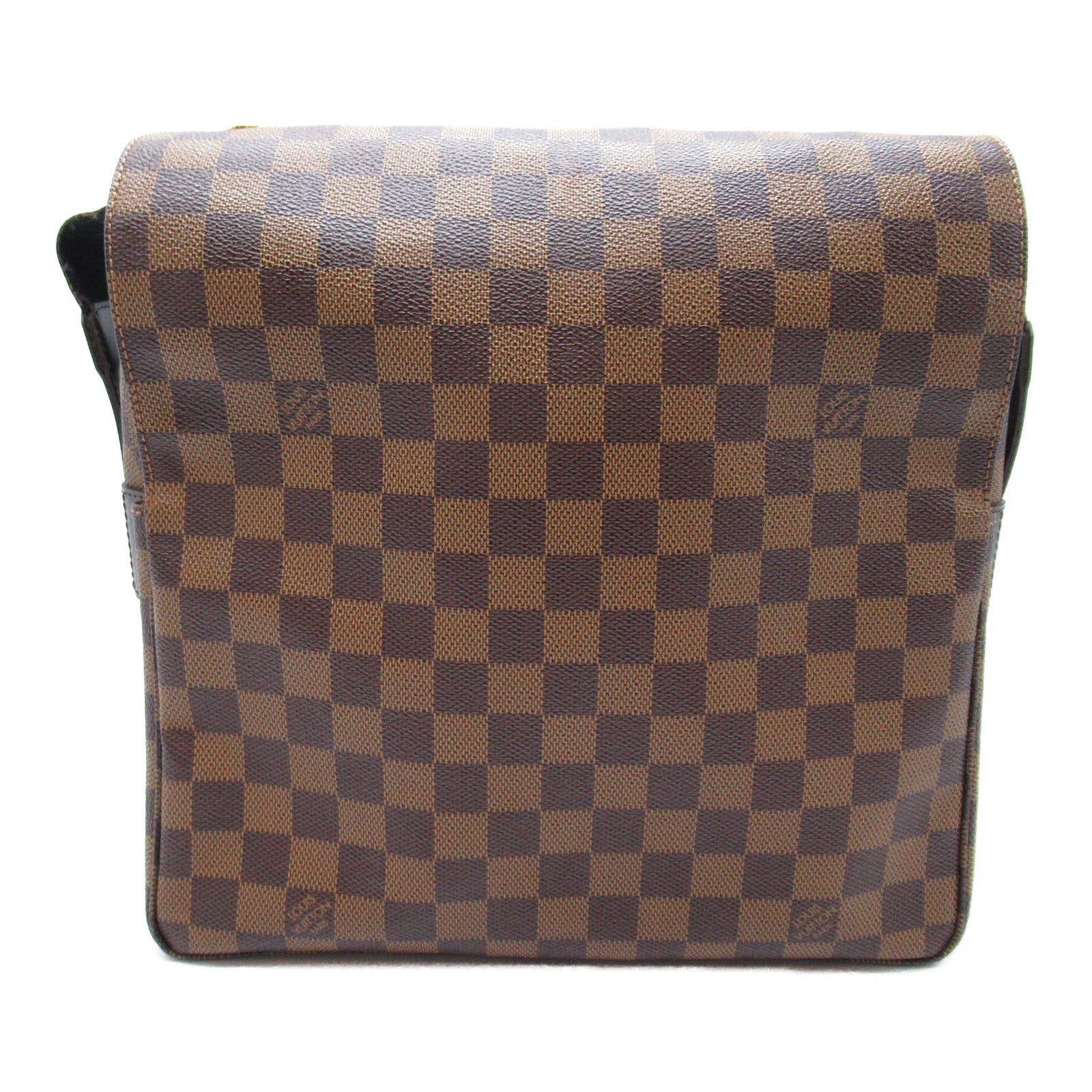 LOUIS VUITTON Damier Naviglio金扣肩背袋啡色