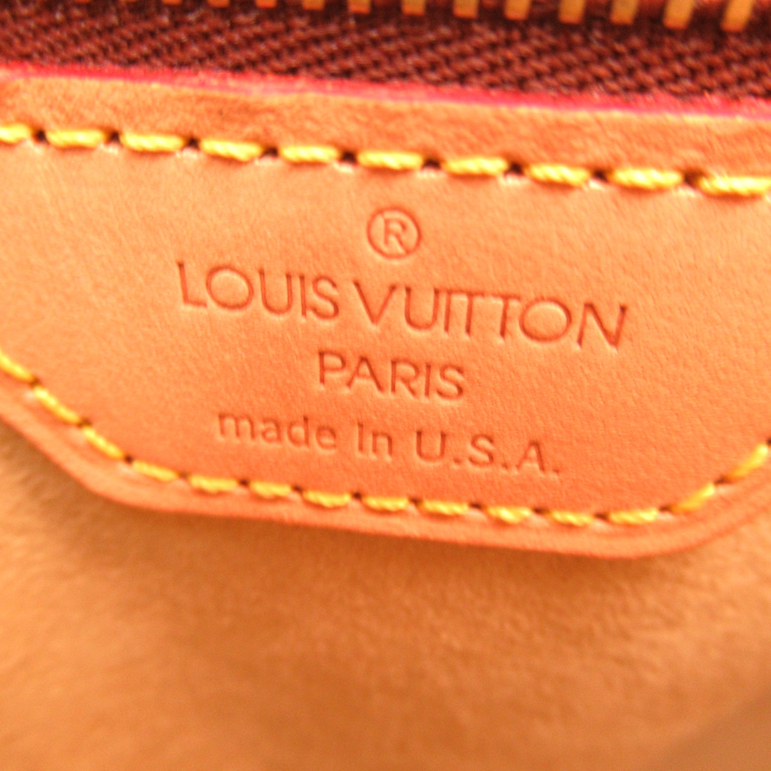 LOUIS VUITTON Monogram Looping MM金扣肩背袋啡色