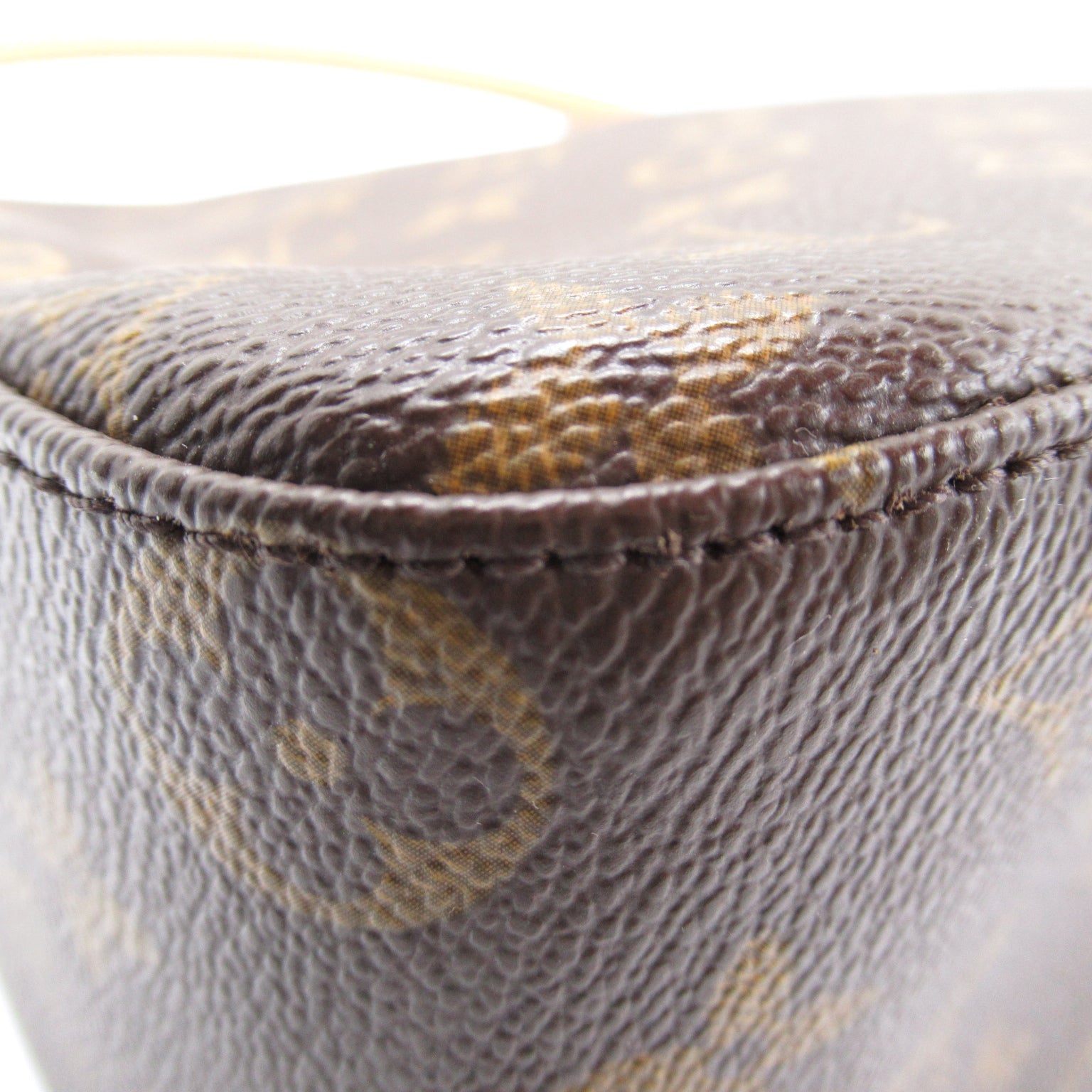 LOUIS VUITTON Monogram Looping MM金扣肩背袋啡色