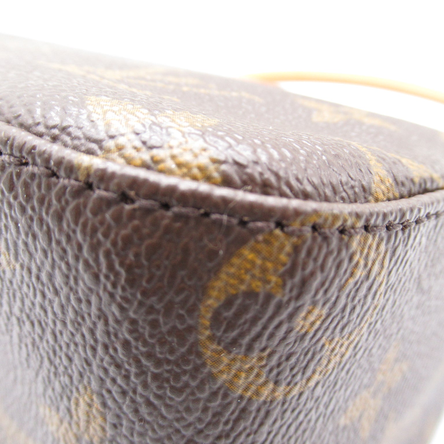 LOUIS VUITTON Monogram Looping MM金扣肩背袋啡色