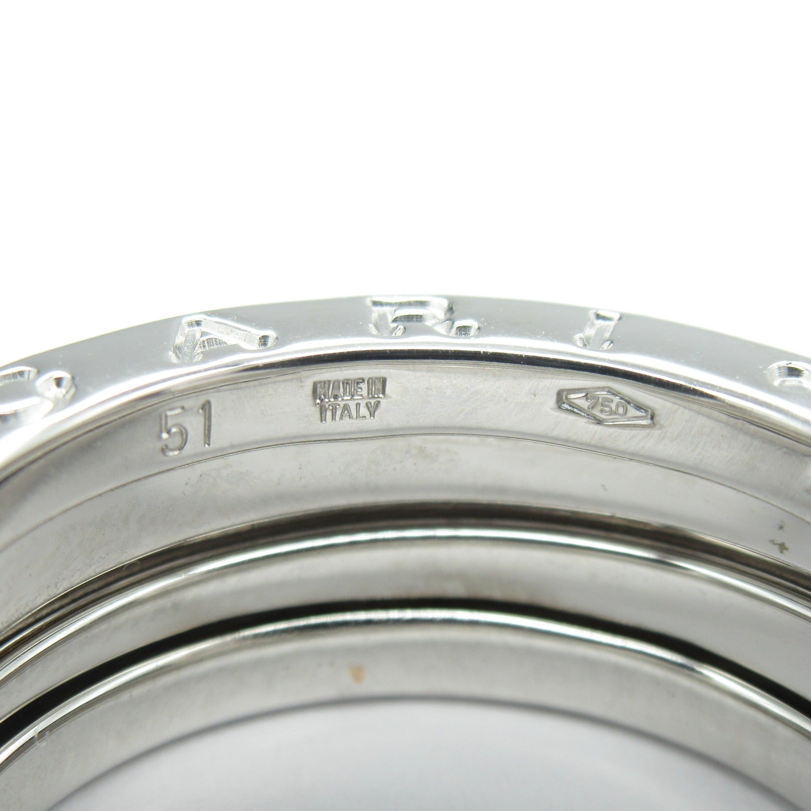 BVLGARI 18K白金B-zero1 Ring戒指Bvlgari#51/US#5.5