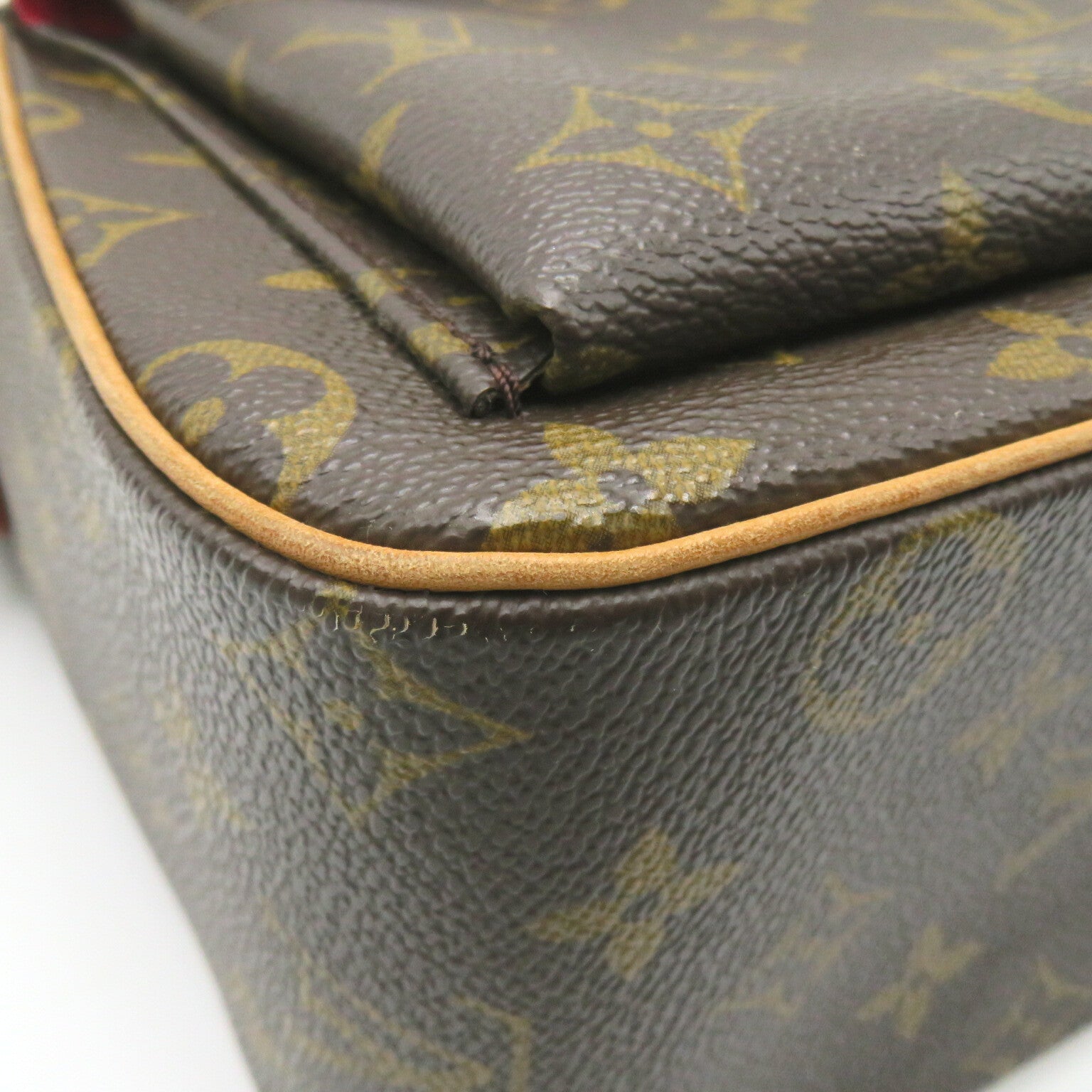 LOUIS VUITTON Monogram Viva Cite GM金扣肩背袋啡色