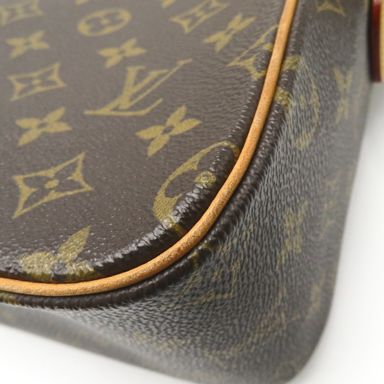 LOUIS VUITTON Monogram Viva Cite GM金扣肩背袋啡色