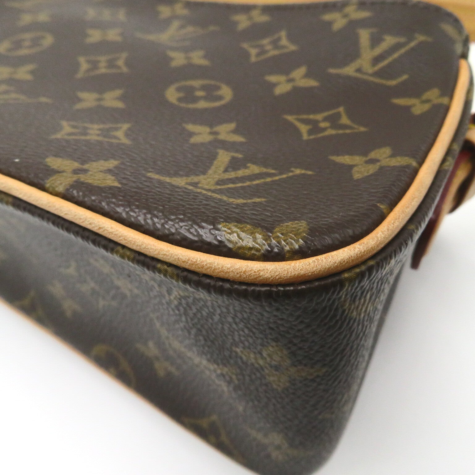LOUIS VUITTON Monogram Viva Cite MM金扣肩背袋啡色