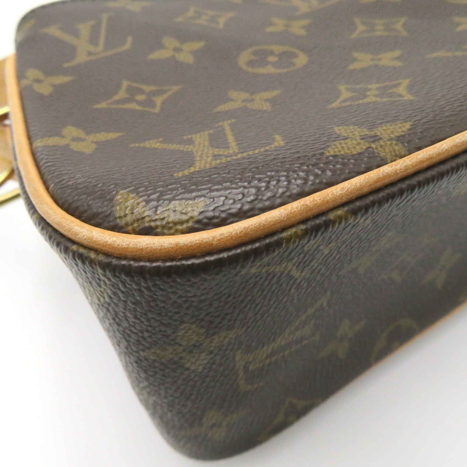 LOUIS VUITTON Monogram Viva Cite MM金扣肩背袋啡色