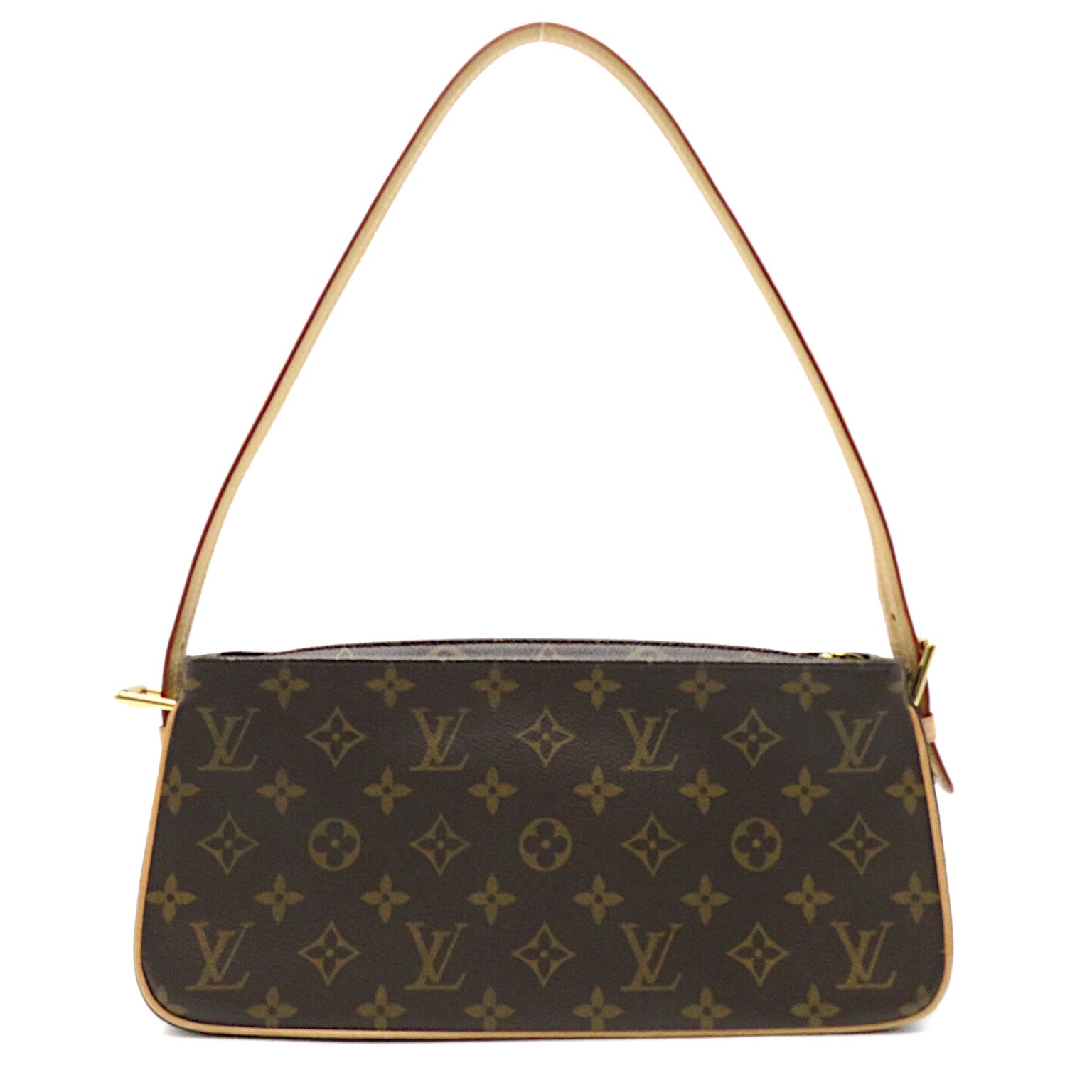 LOUIS VUITTON Monogram Viva Cite MM金扣肩背袋啡色